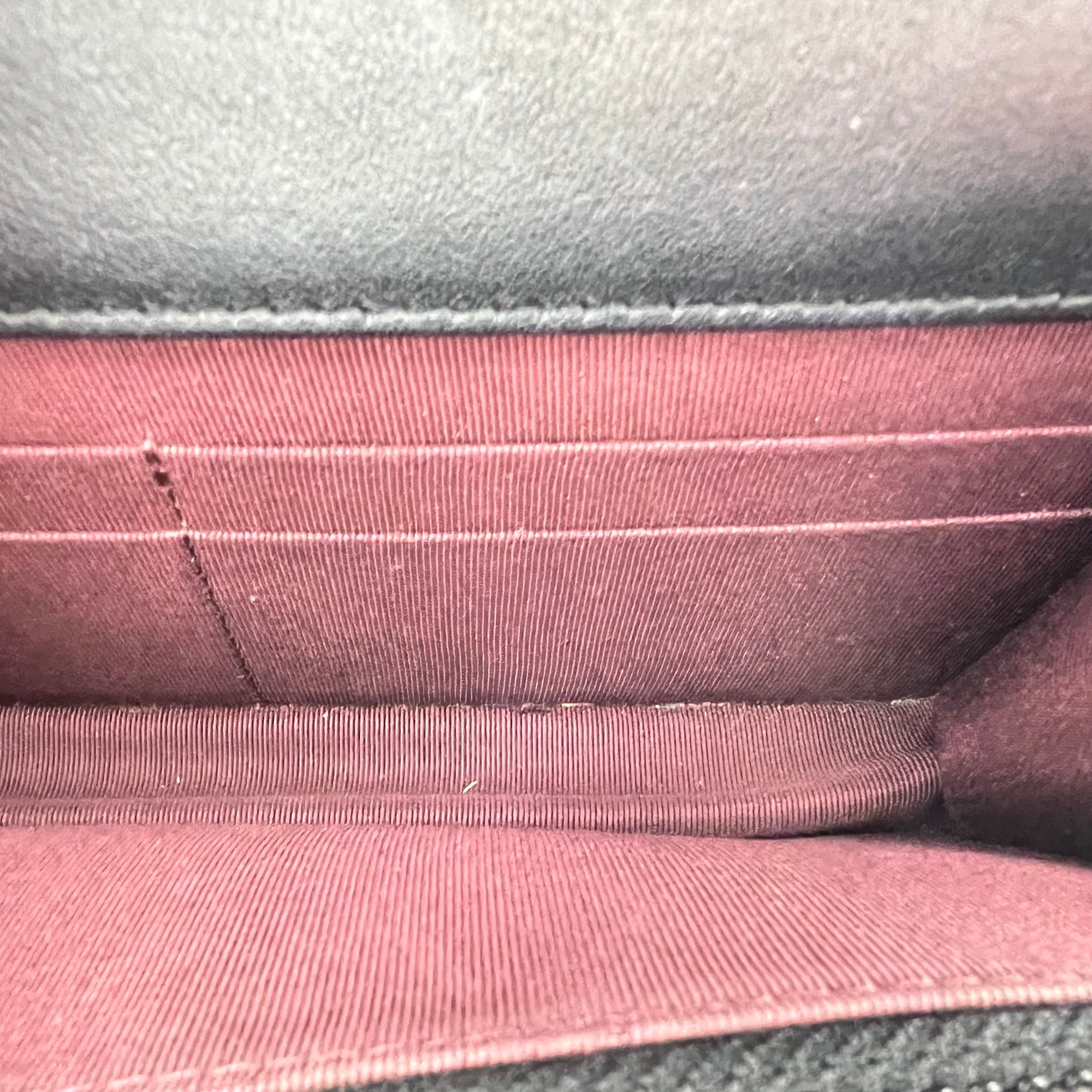 2.55 Shoulder Bag Black in Calfskin, Gold hardware - Image 12