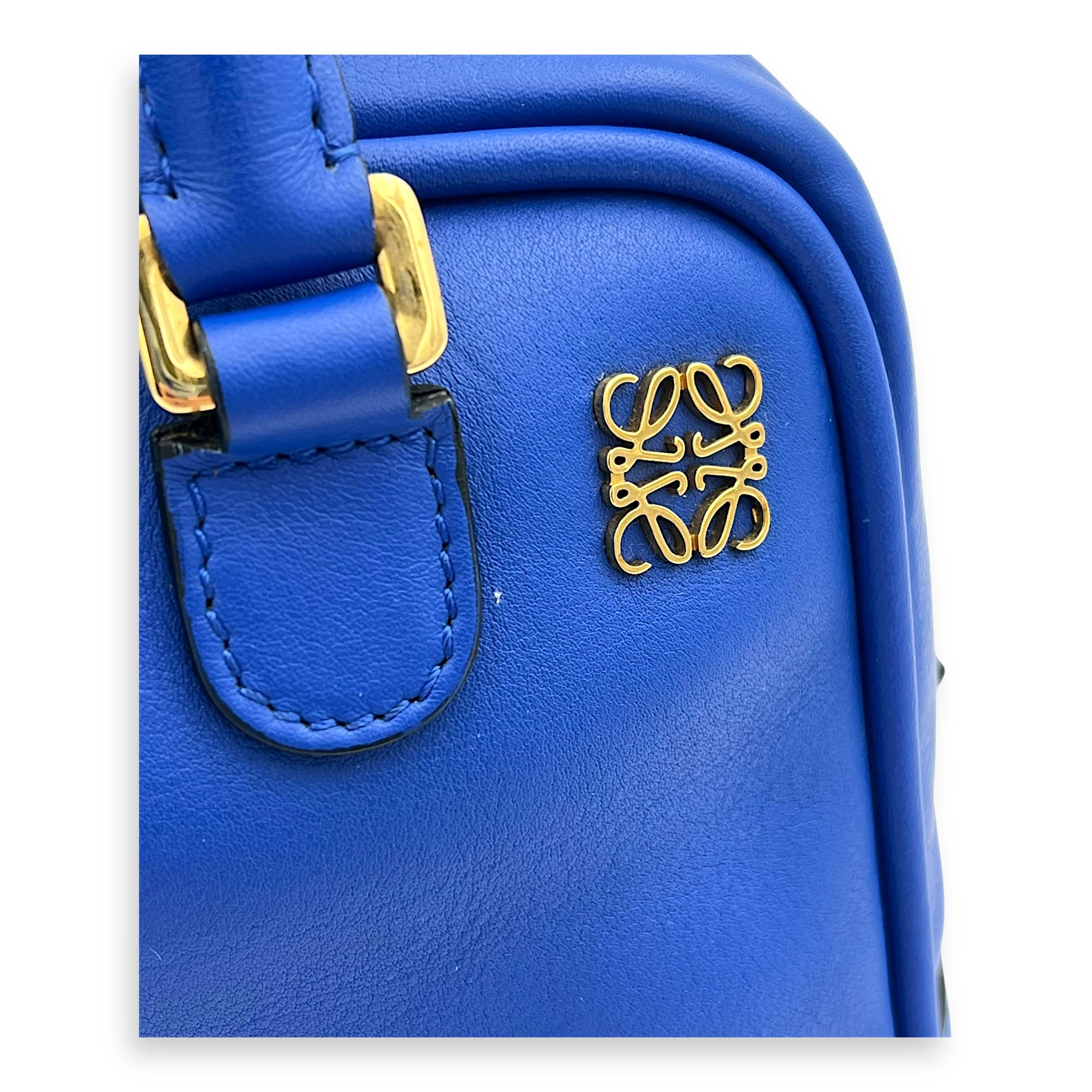 Amazona 19 Brown Top Handle Bag in Calfskin, Gold hardware - Image 8