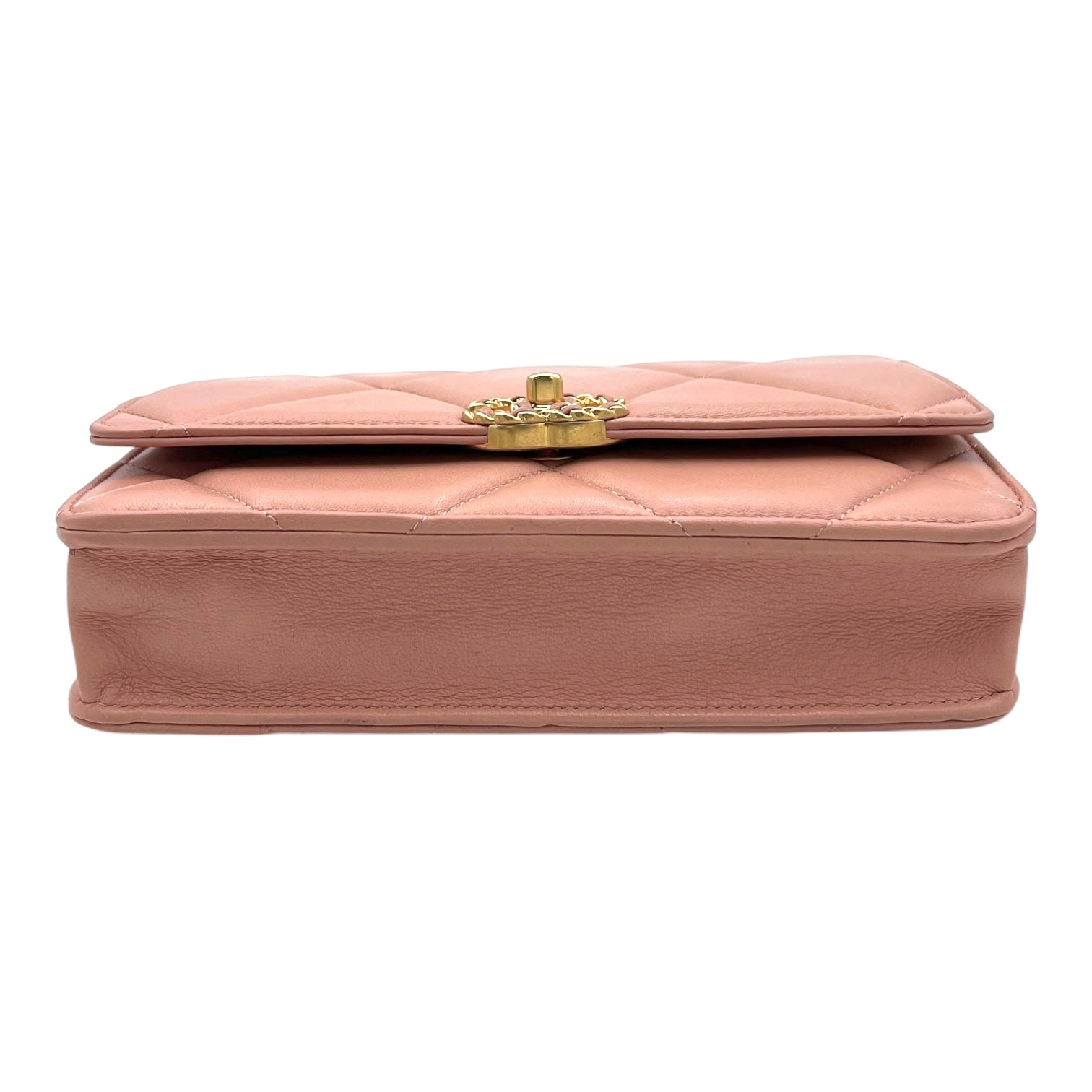 C19 Wallet On Chain Beige in Lambskin, Mixed hardware - Image 6