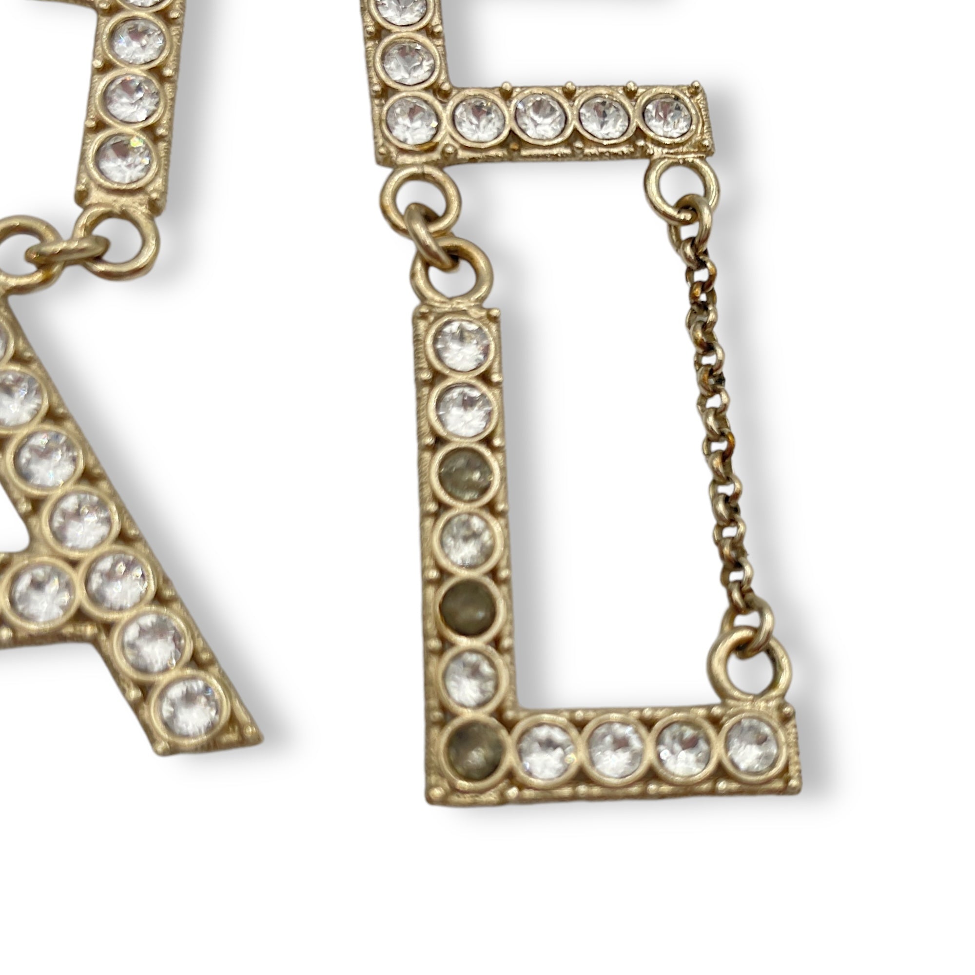 Gold Earrings in Chanel, Light Gold hardware - Image 5