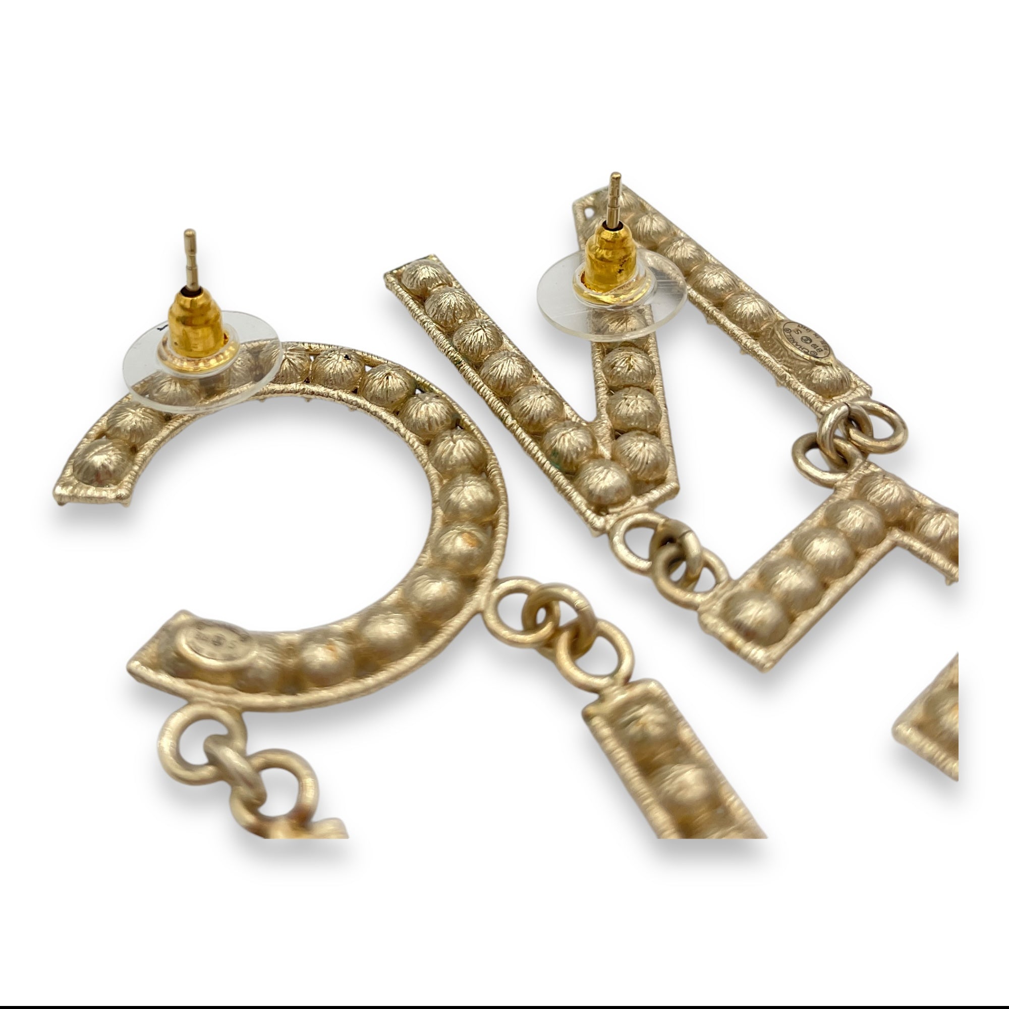 Gold Earrings in Chanel, Light Gold hardware - Image 7
