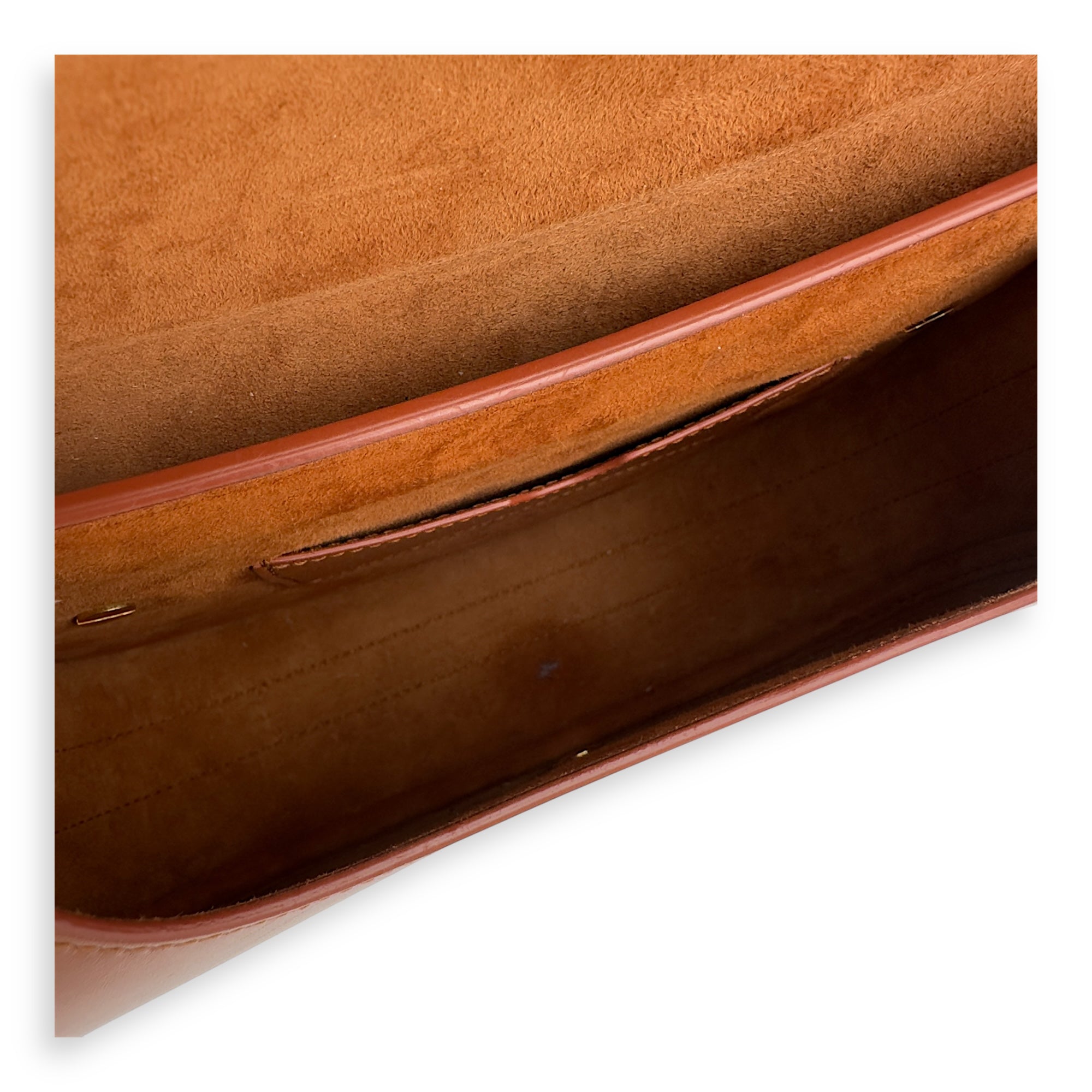 Bobby Shoulder Bag Brown in Calfskin, Gold hardware - Image 8