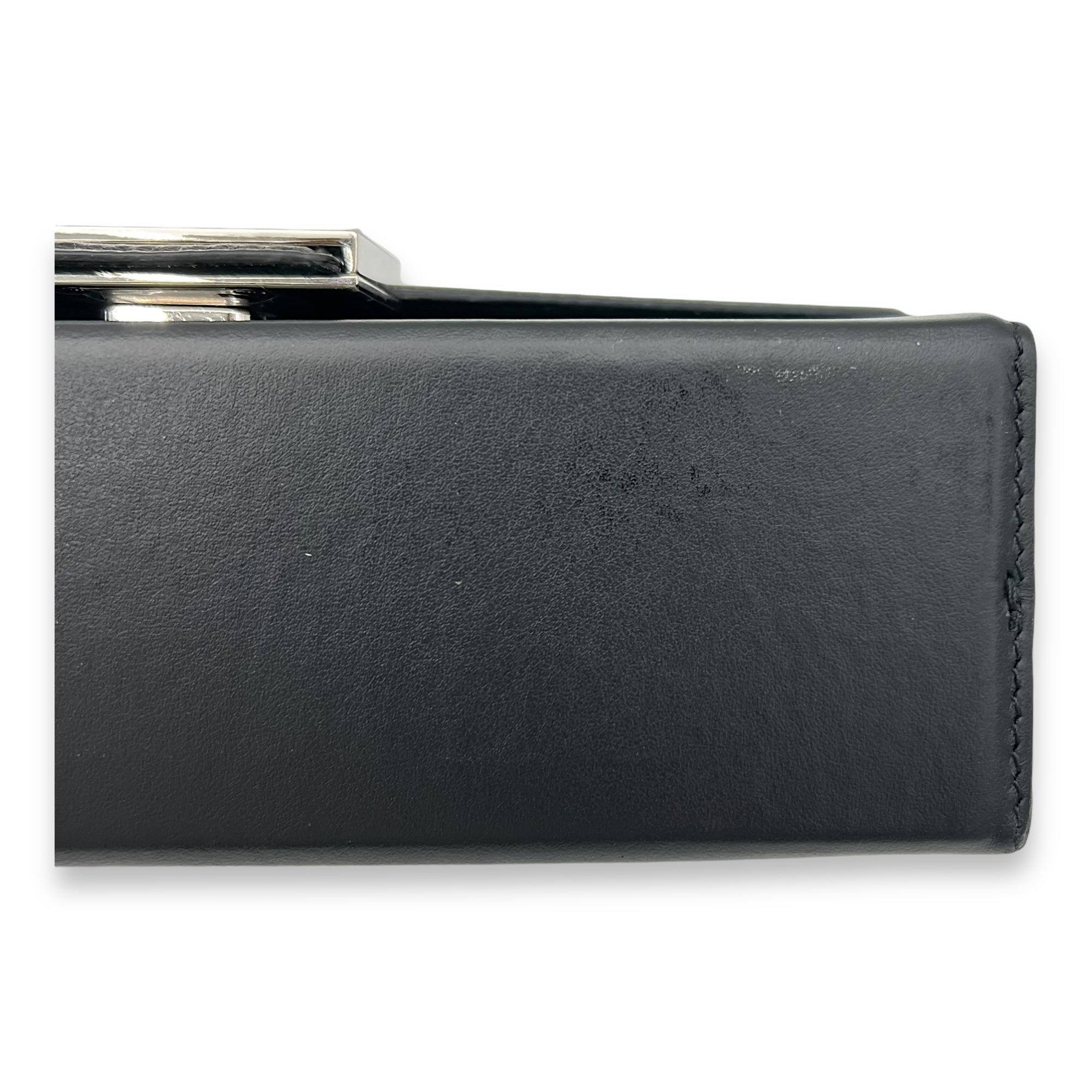 Baguette Box Marc Jacobs Black Crossbody Bag in Calfskin, Silver hardware - Image 7