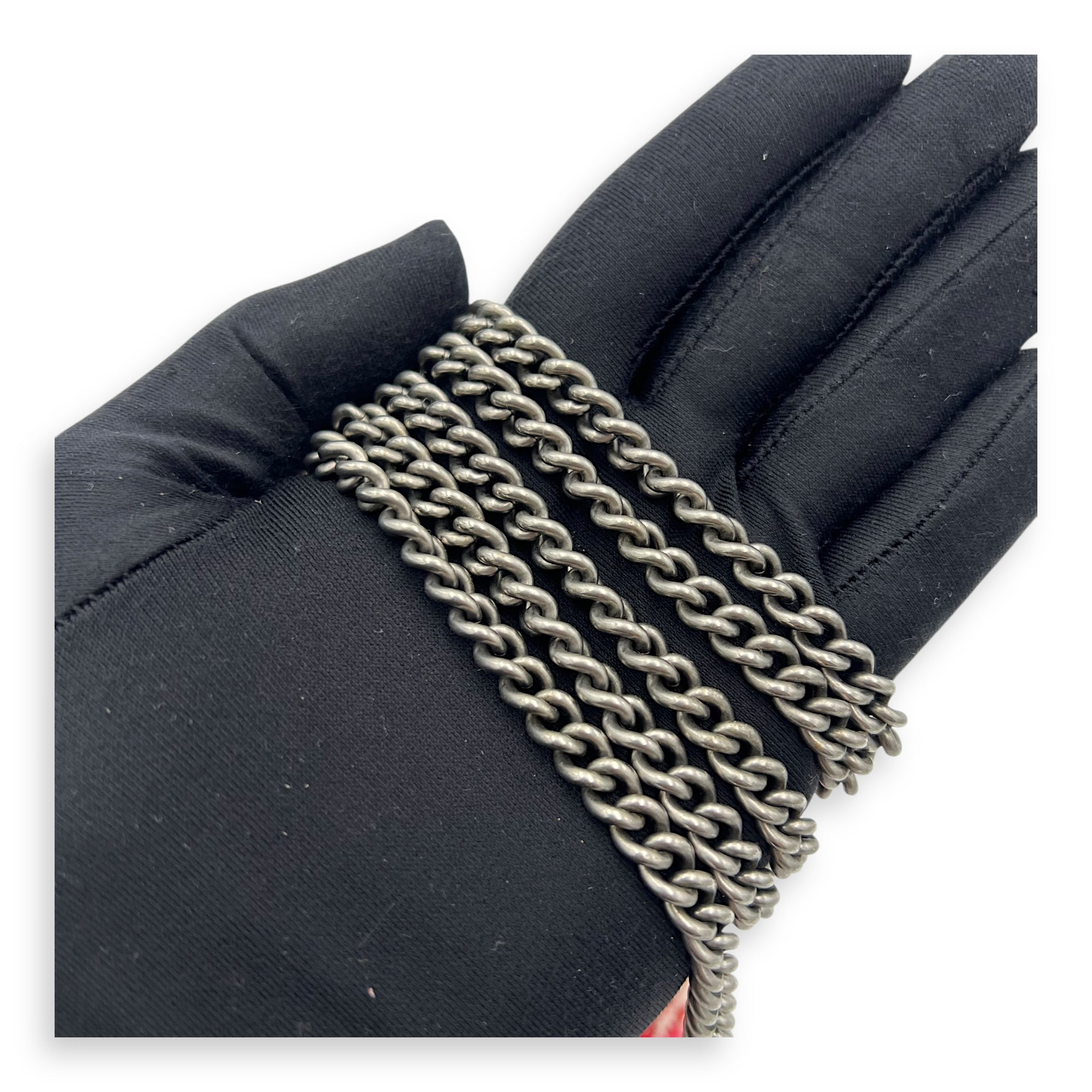 Dionysus Super Mini Red Crossbody Bag in Tweed, Ruthenium hardware - Image 21