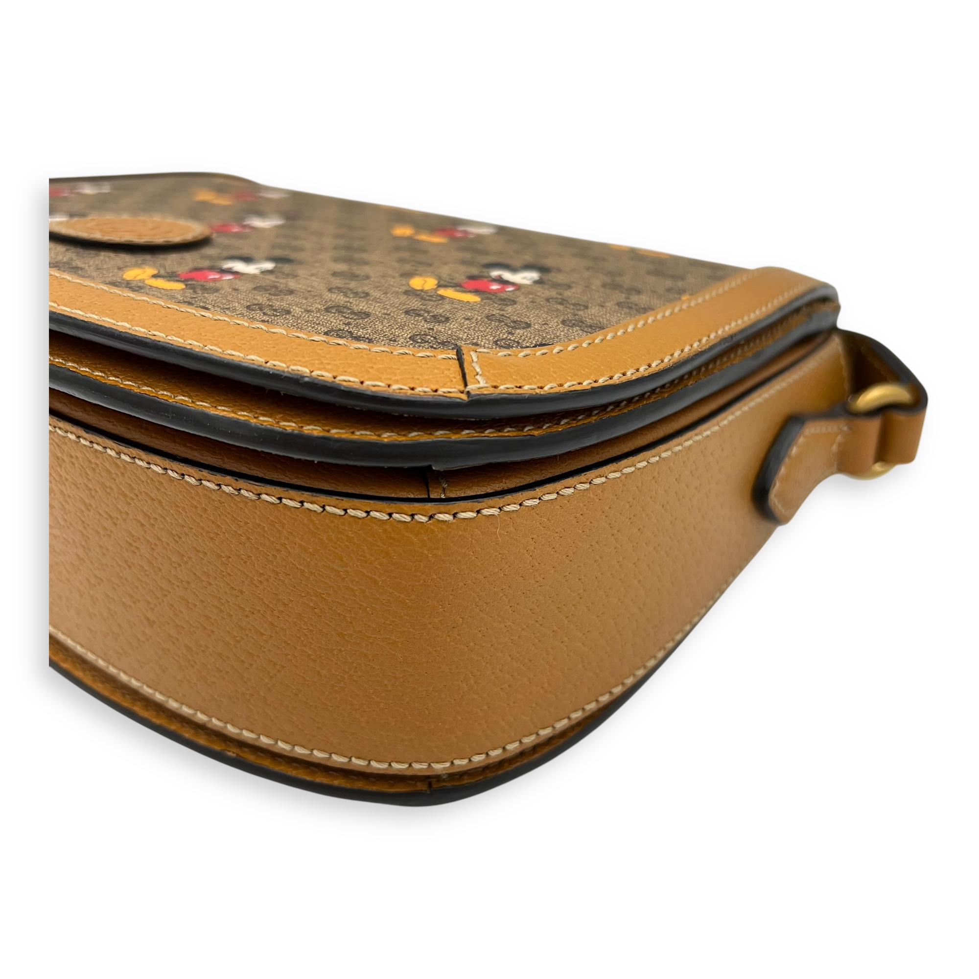 Disney Crossbody Bag Yellow in Coated Canvas, Gold hardware - Image 9