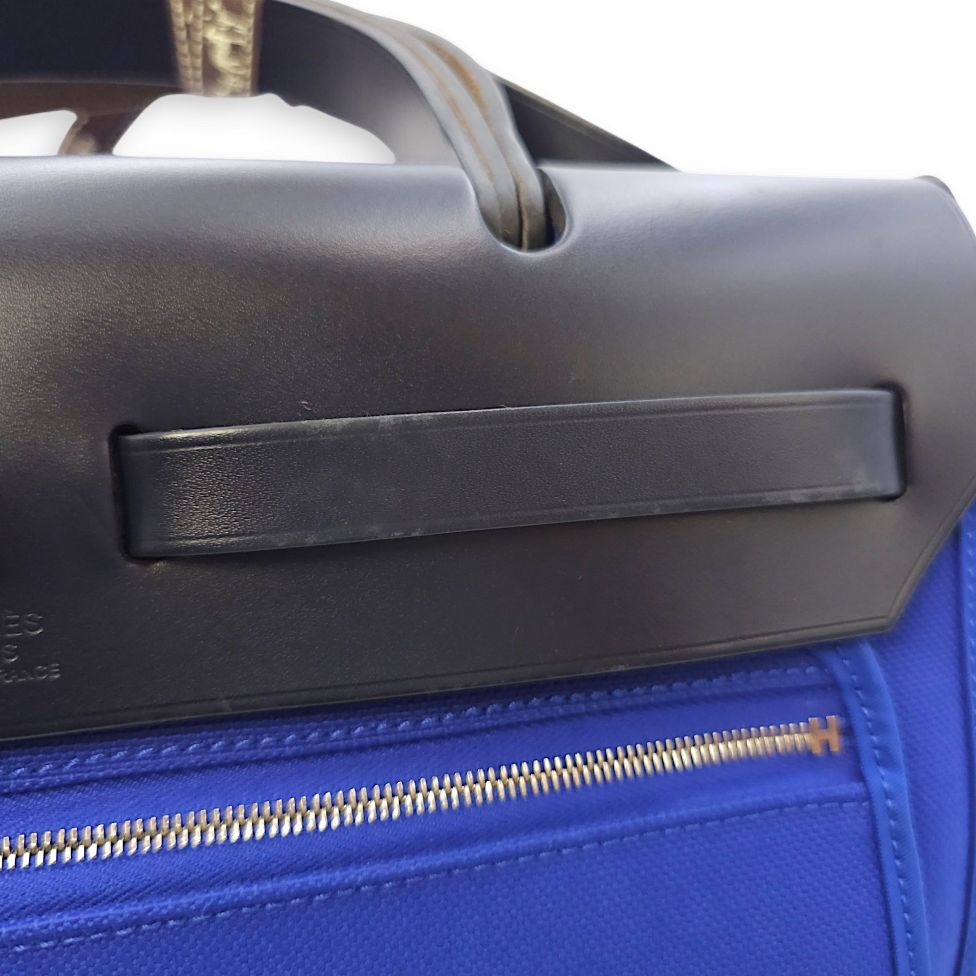 Herbag 31 Blue Electric in Toile, Palladium hardware - Image 3