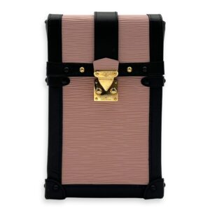 Trunk Crossbody Bag Ballerina in Epi Leather, Gold hardware