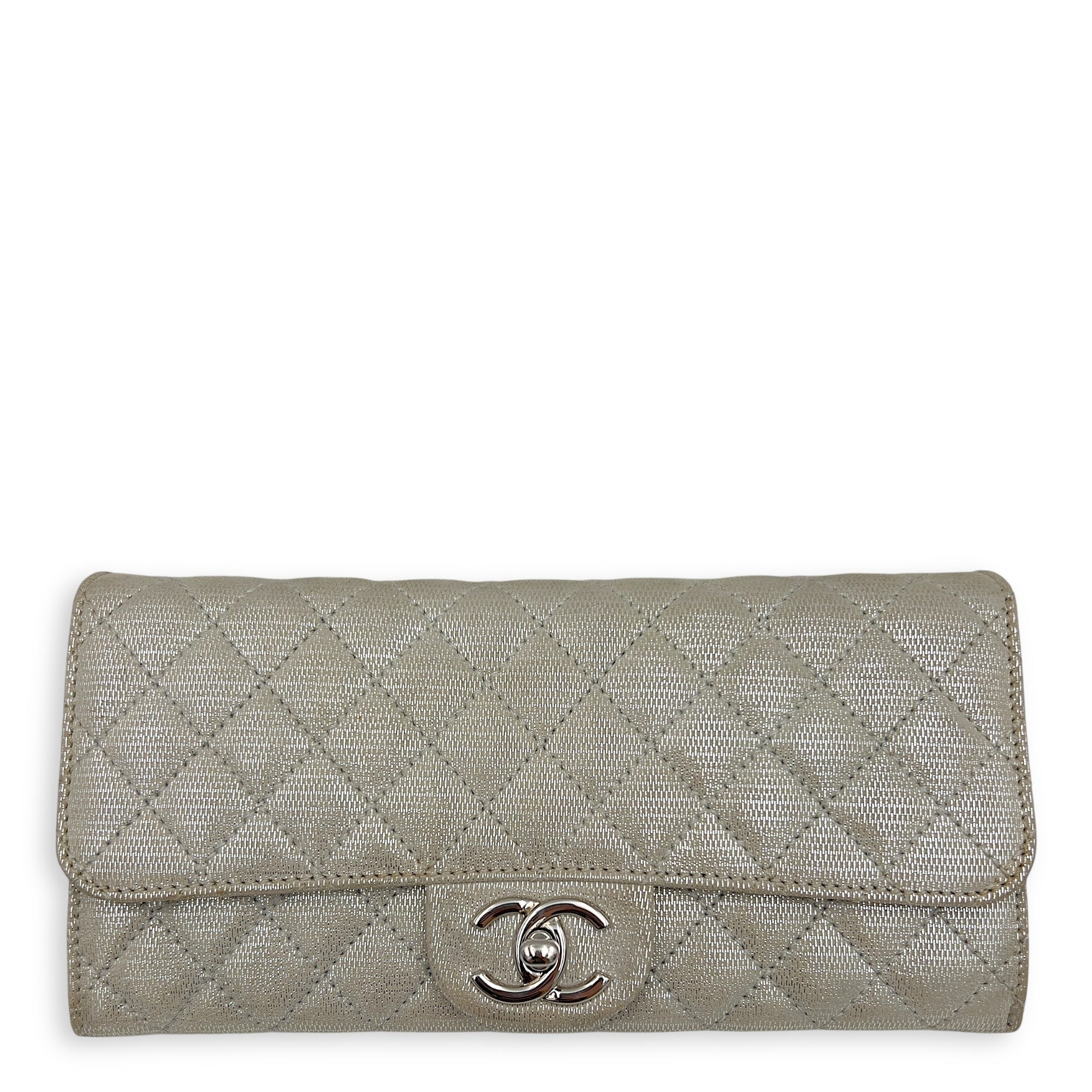 CC Silver Wallet On Chain in Jersey, Silver hardware