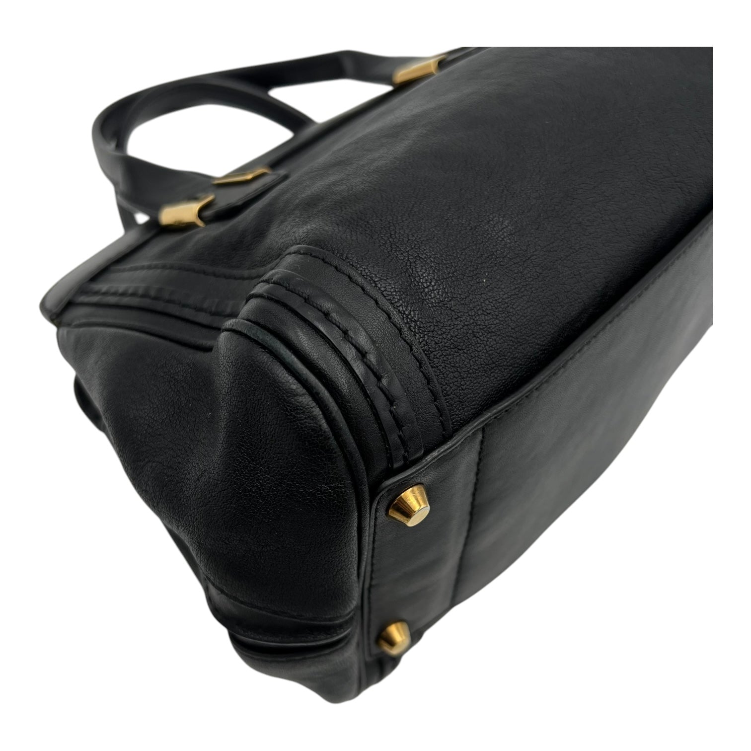Others Top Handle Bag Black in Calfskin, Gold hardware - Image 11