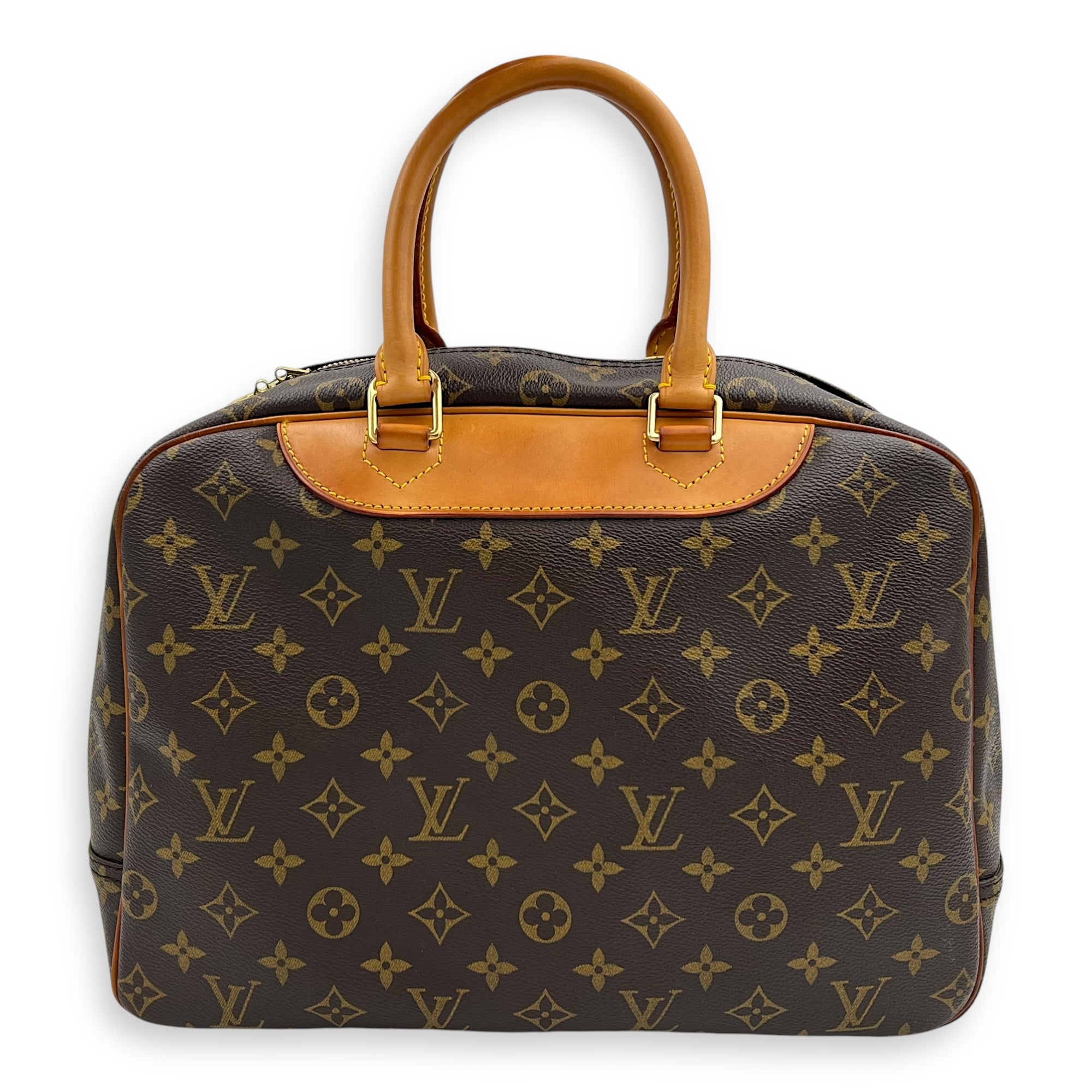 Trouville Top Handle Bag Brown in Monogram Coated Canvas, Gold hardware - Image 3