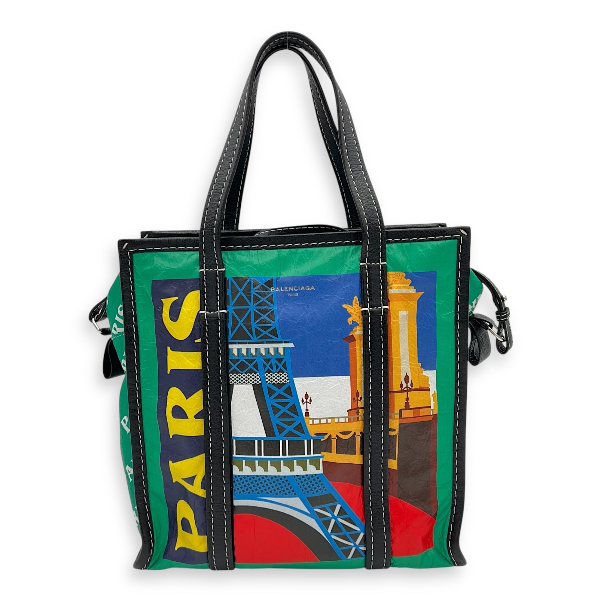 2 way bag Tote Bag Multi-colour in Calfskin, Gold hardware - Image 3