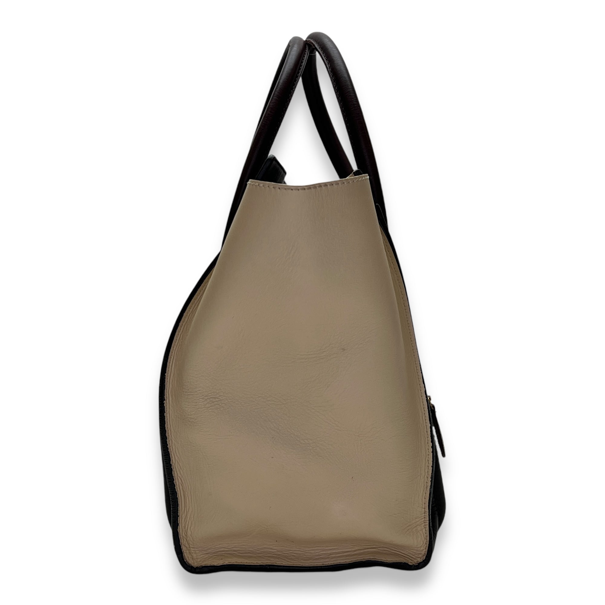 Luggage Mini Multi-colour Top Handle Bag in Calfskin, Gold hardware - Image 4