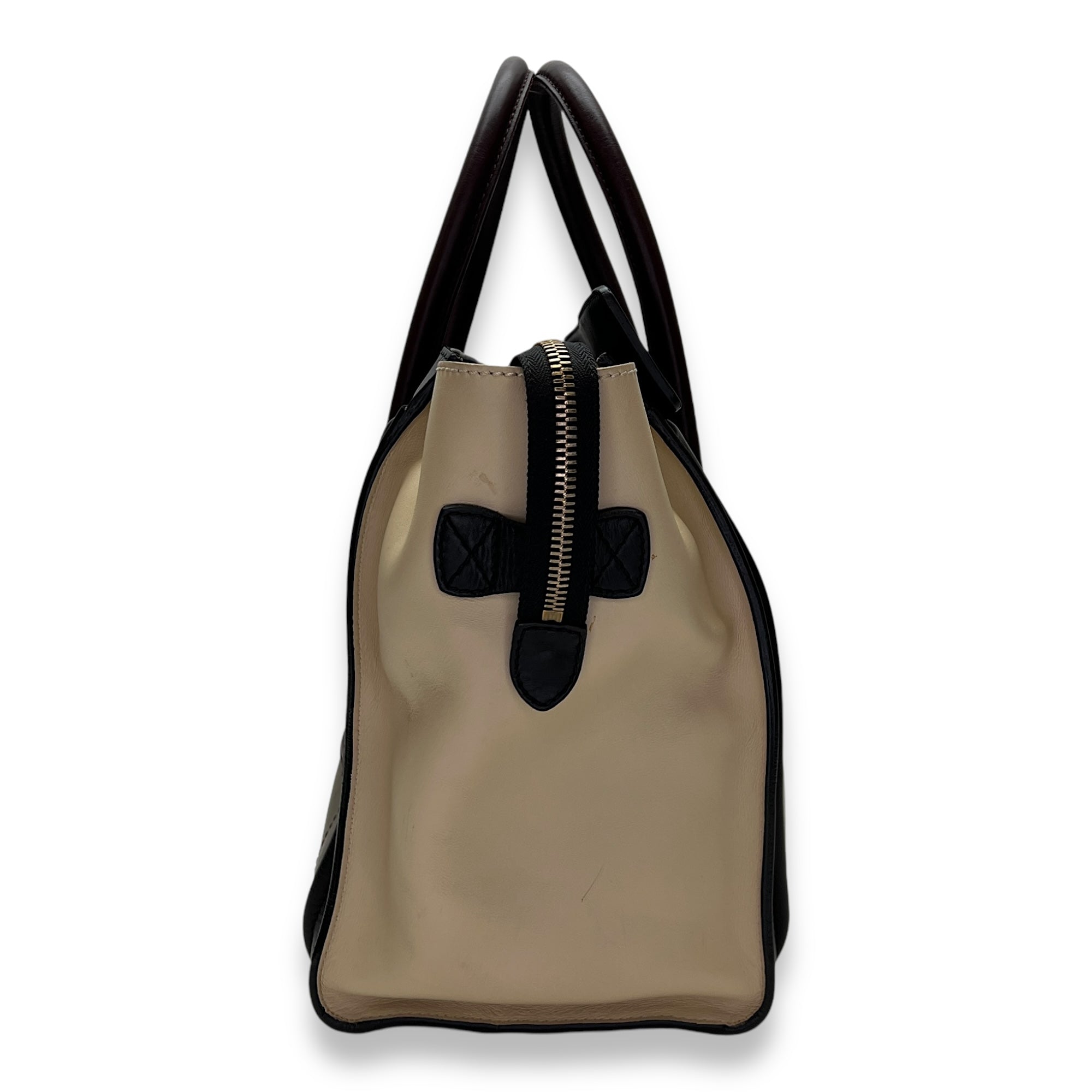 Luggage Mini Multi-colour Top Handle Bag in Calfskin, Gold hardware - Image 5