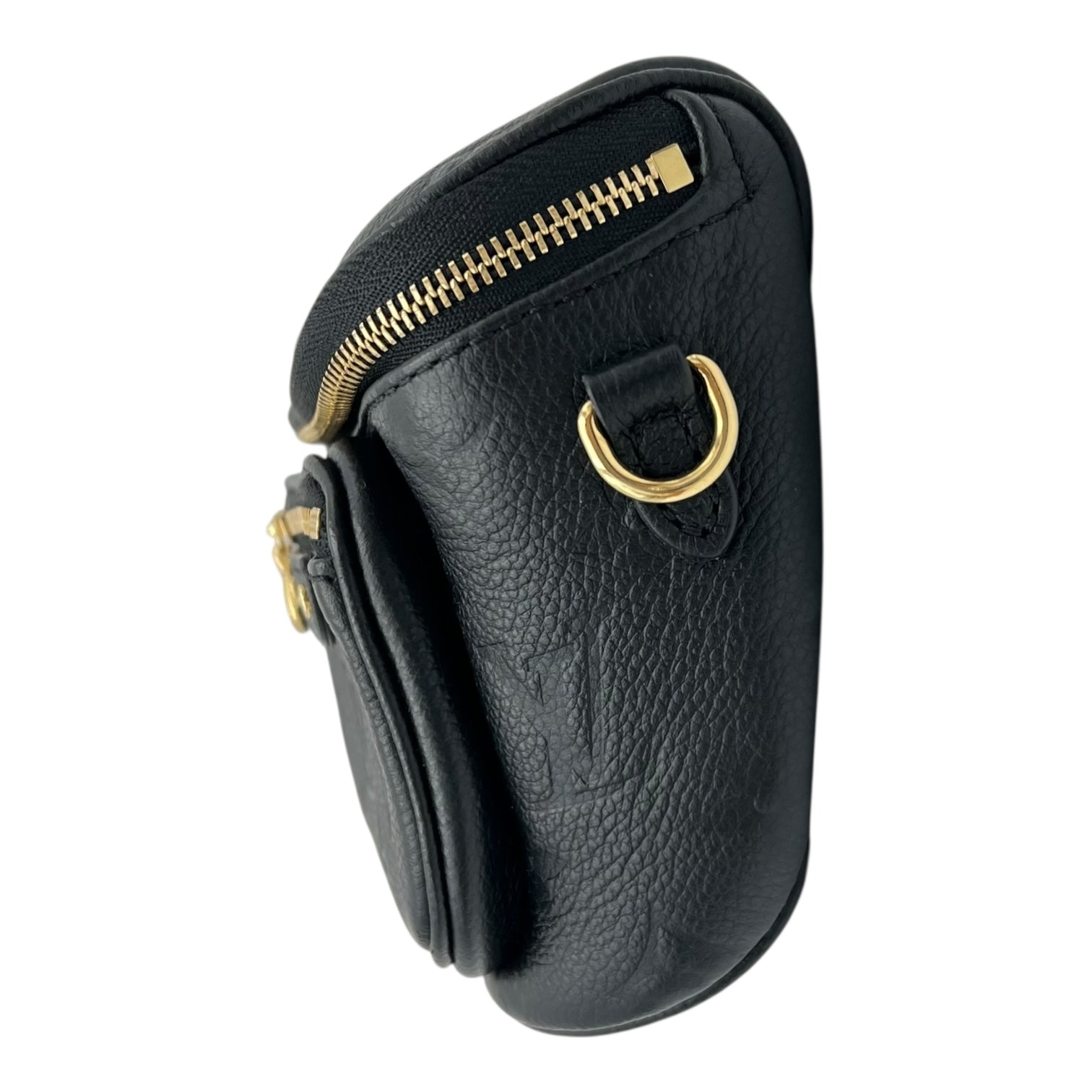 BumBag Belt Bag Black in Empreinte Leather, Gold hardware - Image 5