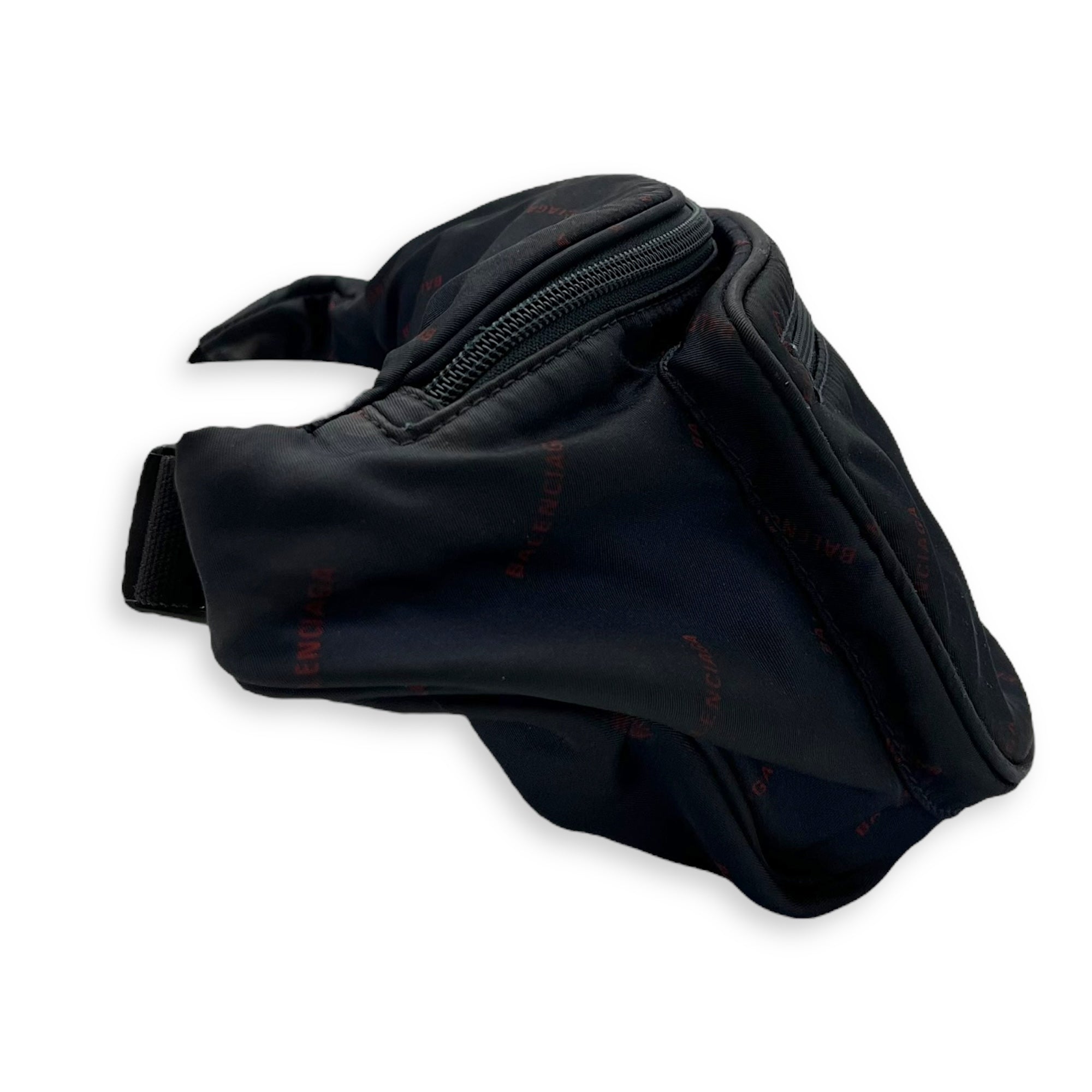 Logo Blue Belt Bag in Nylon, Silver hardware - Image 5