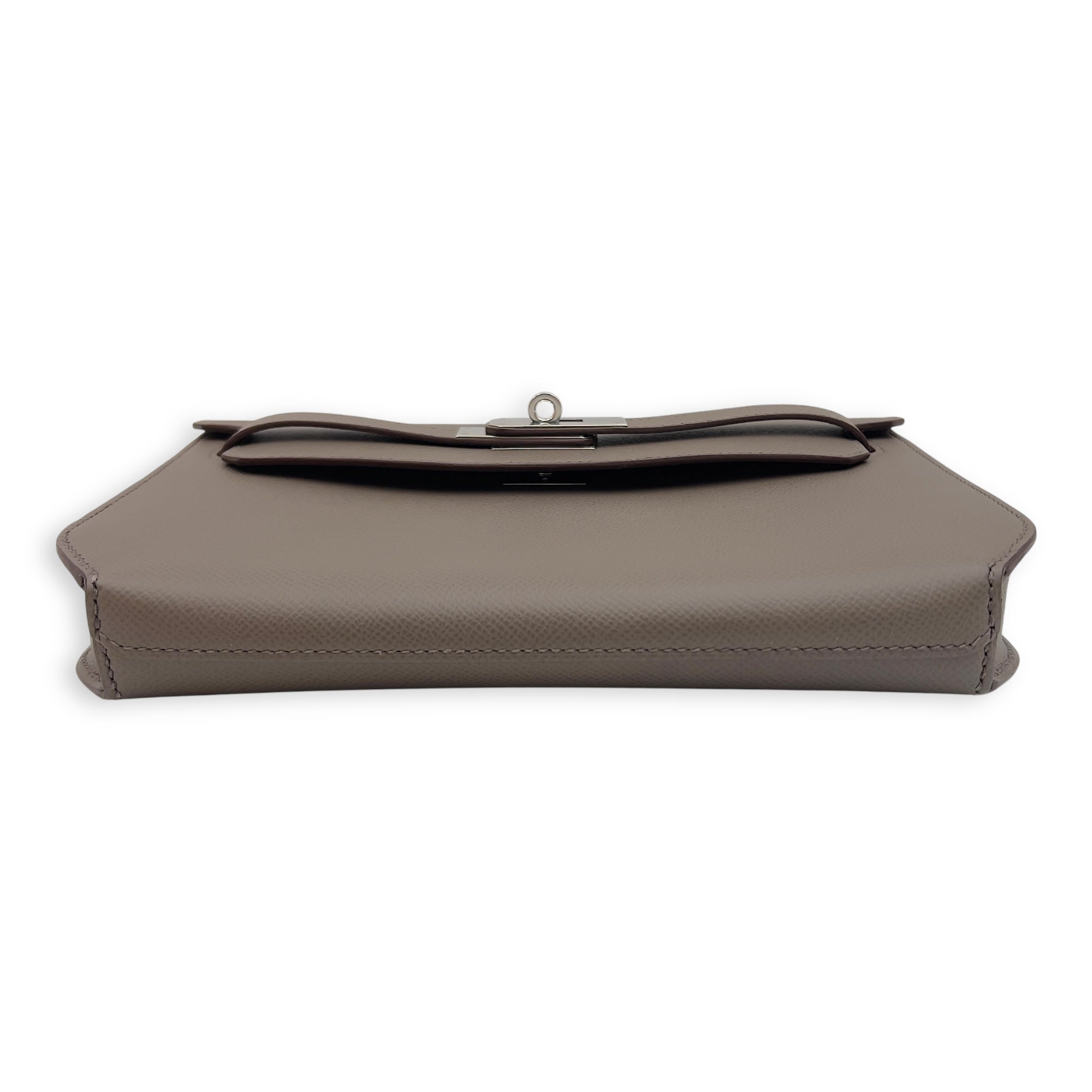 Kelly Depeches 25 Etain Clutch in Epsom, Palladium hardware - Image 4