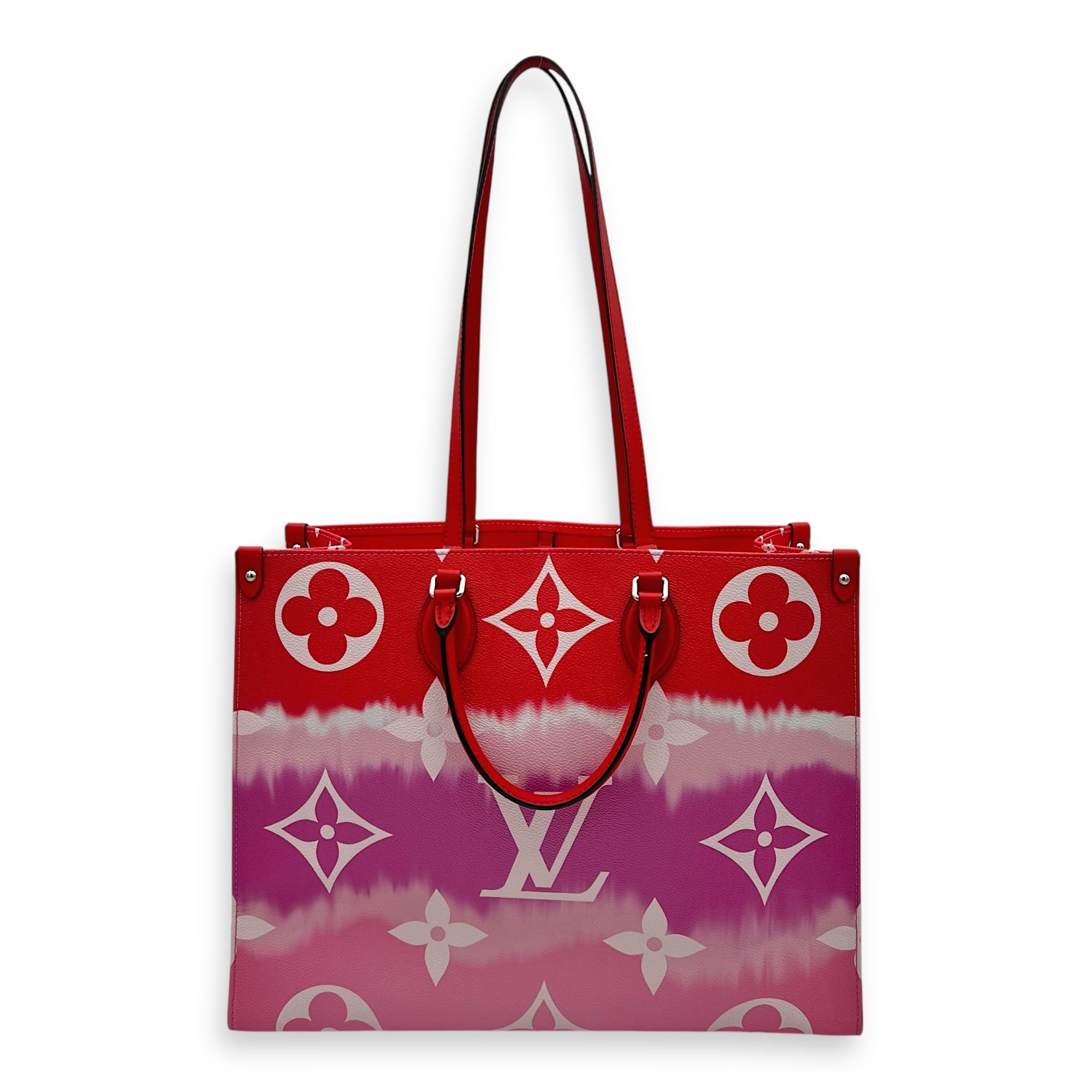 OnTheGo GM Multi-colour Tote Bag in Coated Canvas, Silver hardware - Image 11