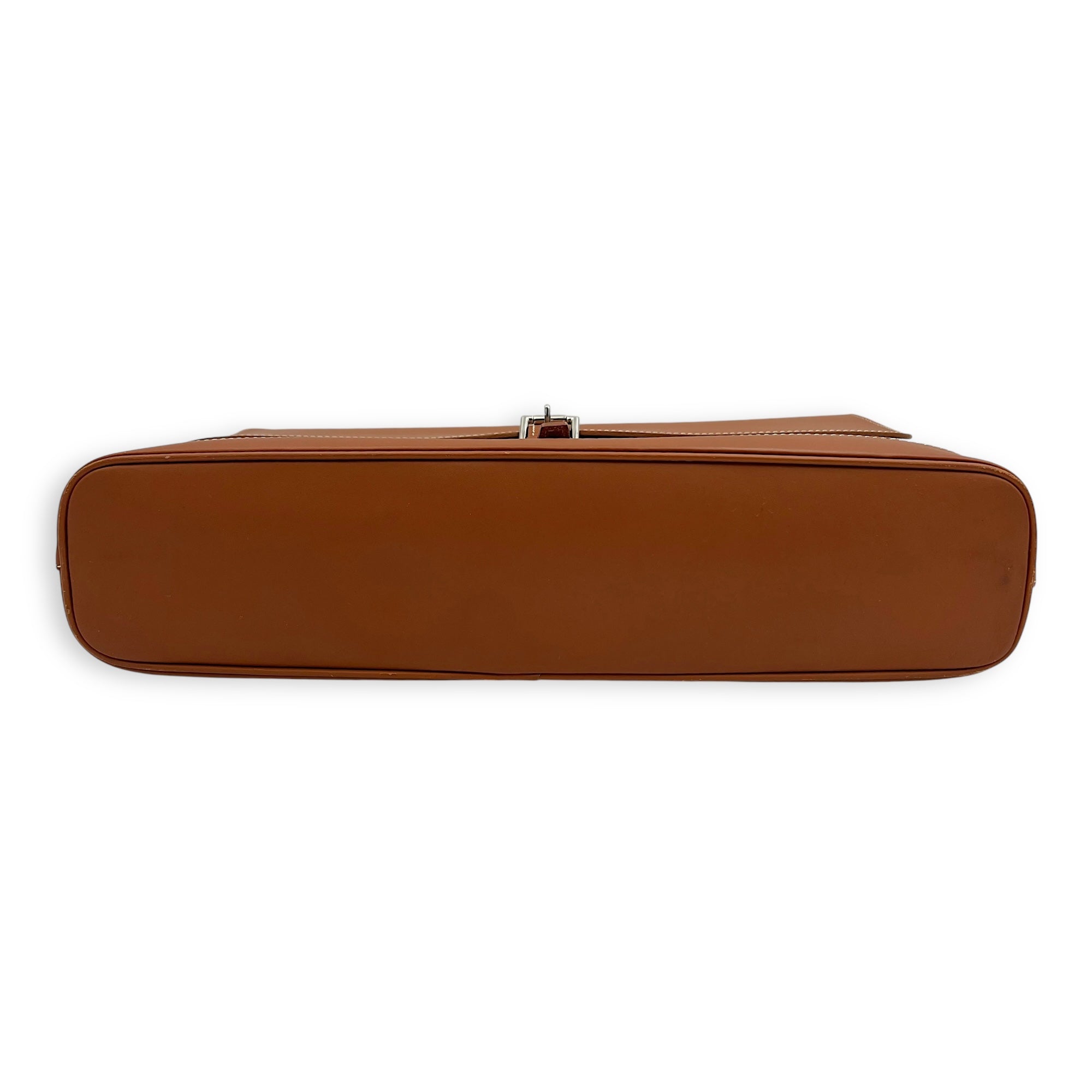 Citadine PM Brown Top Handle Bag in Coated Canvas, Silver hardware - Image 8