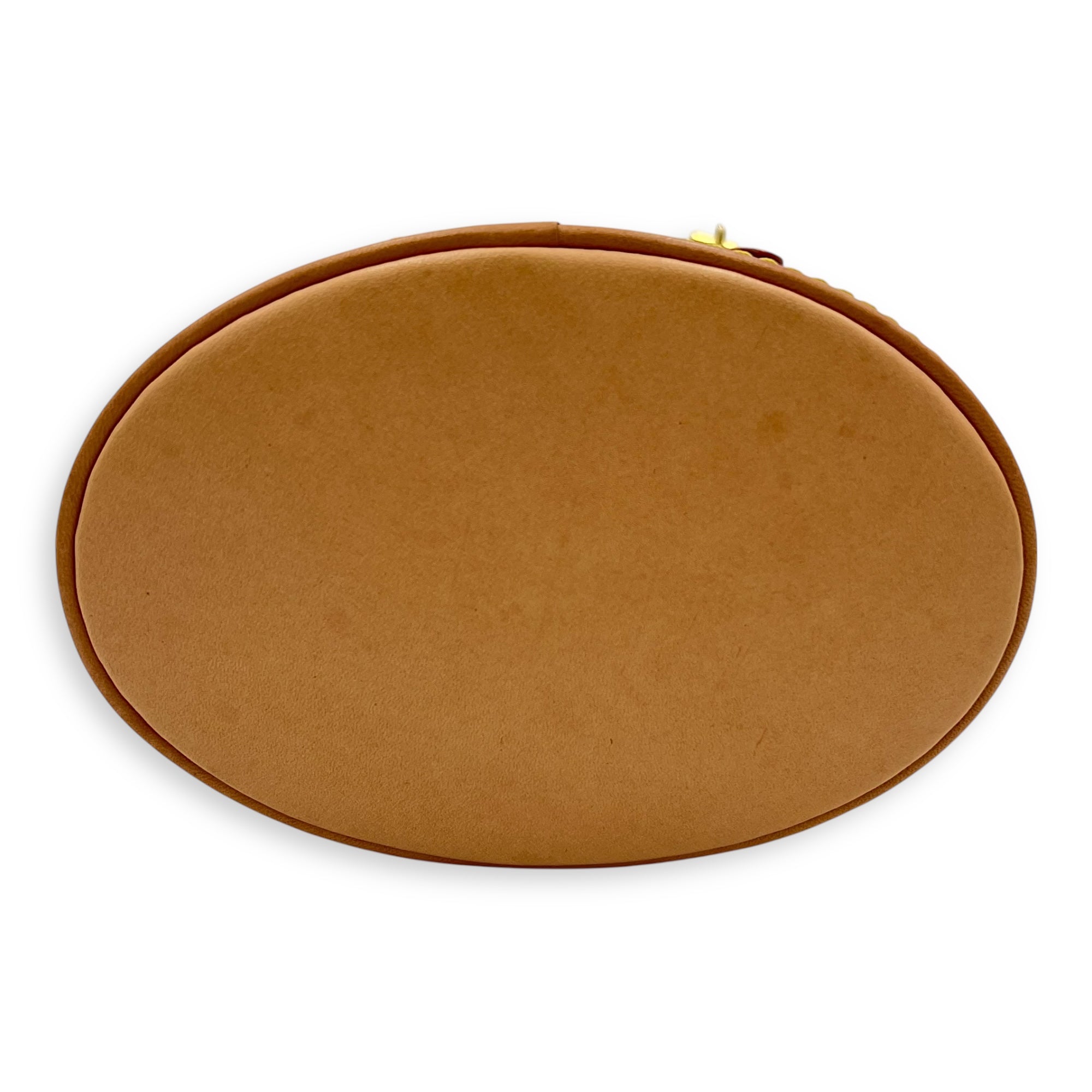 Nano White Bucket Bag in Canvas, Gold hardware - Image 8