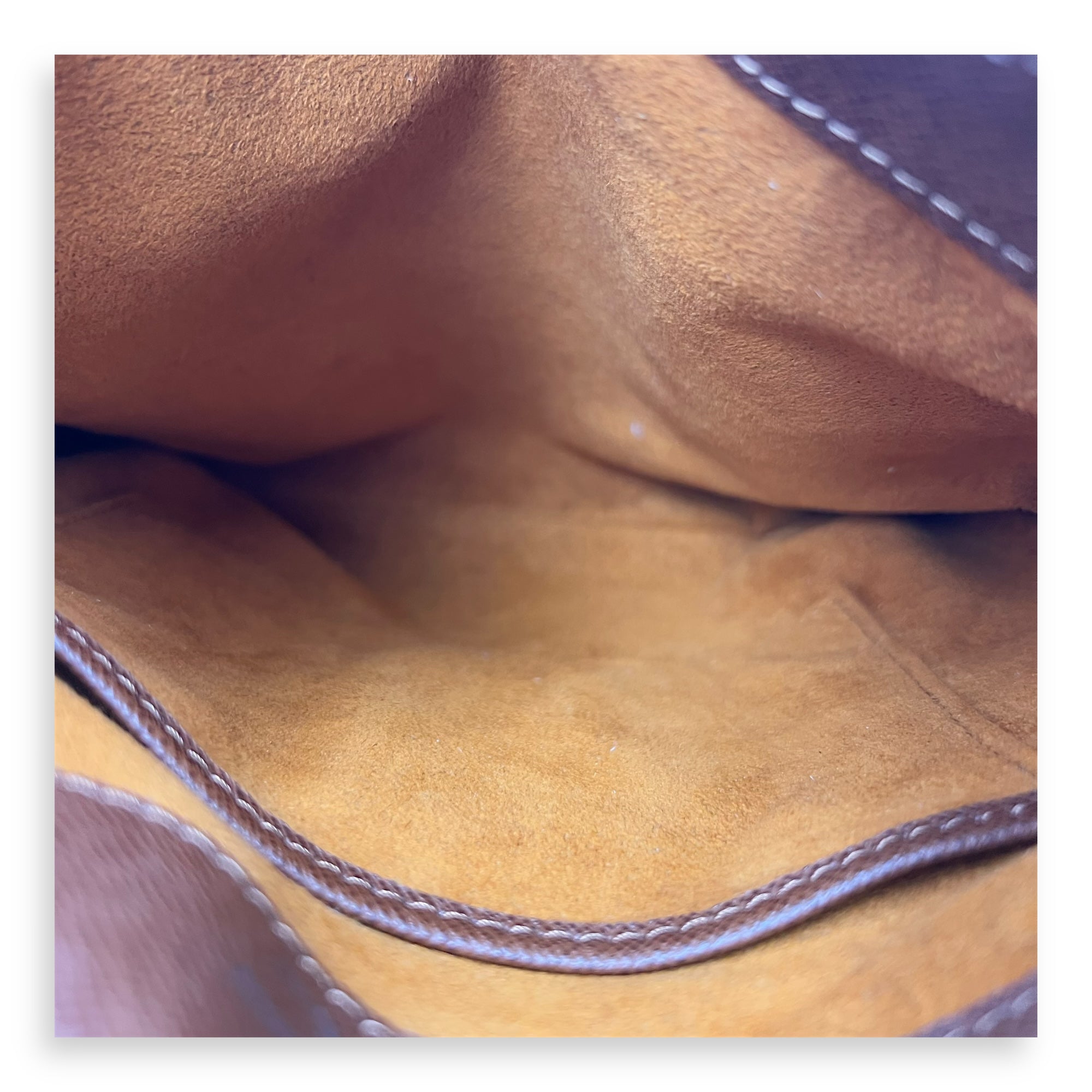 Musette Salsa Crossbody Bag Brown in Monogram Coated Canvas, Gold hardware - Image 7