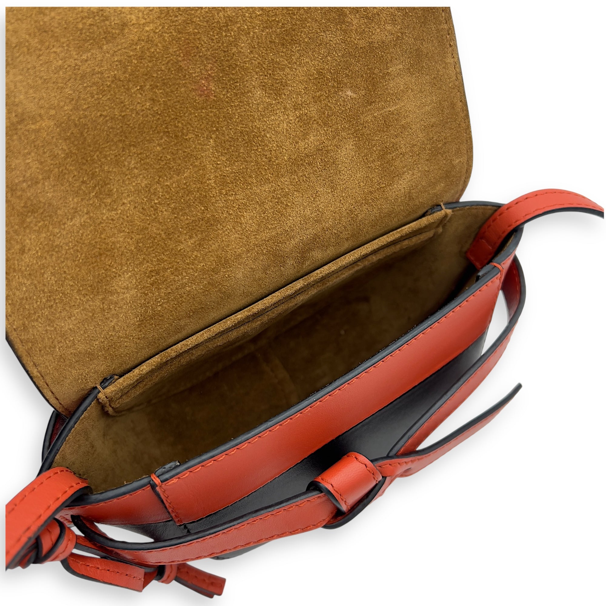 Gate Mini Multi-colour Crossbody Bag in Calfskin, Gold hardware - Image 9