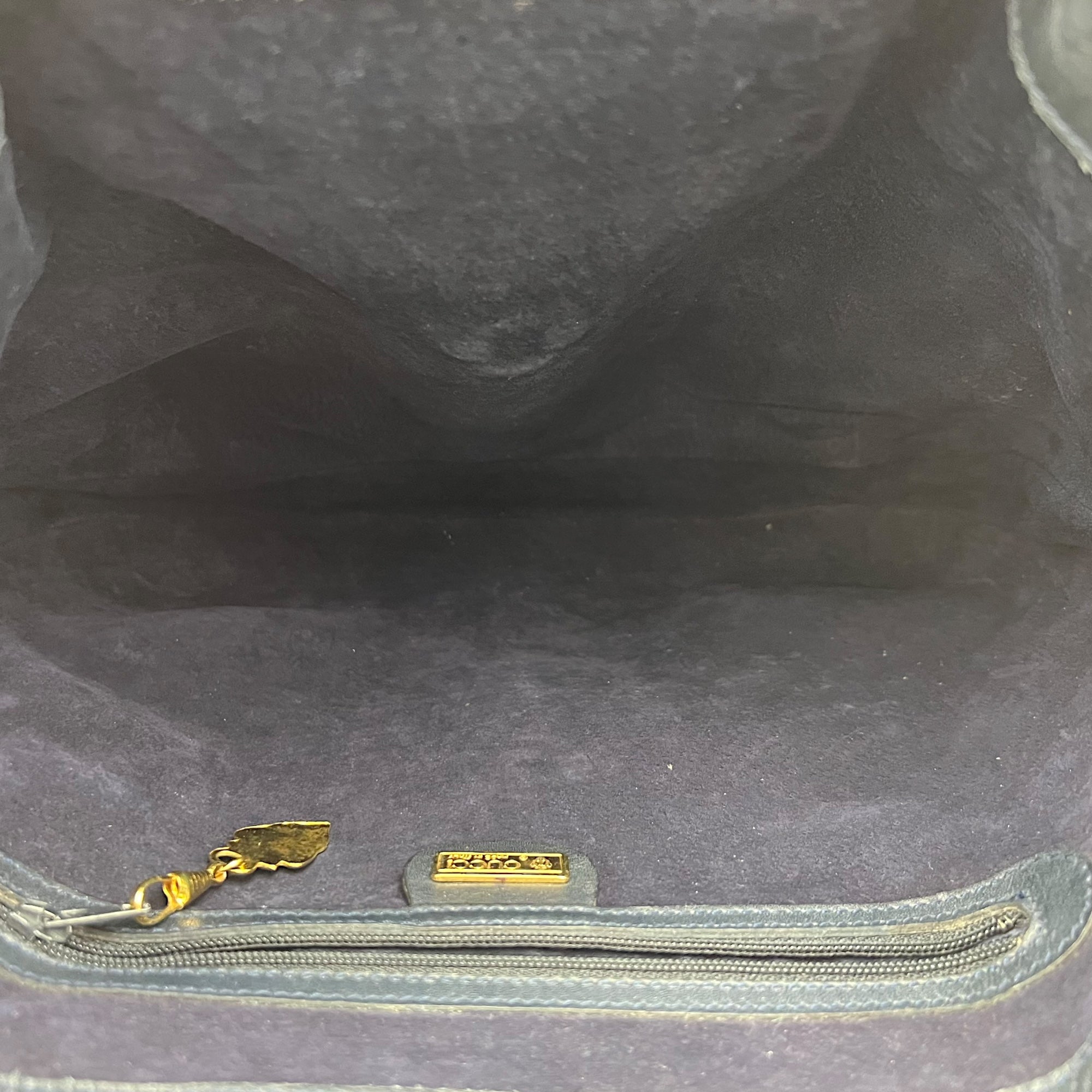 Bamboo Shoulder Bag Blue in Calfskin - Image 7