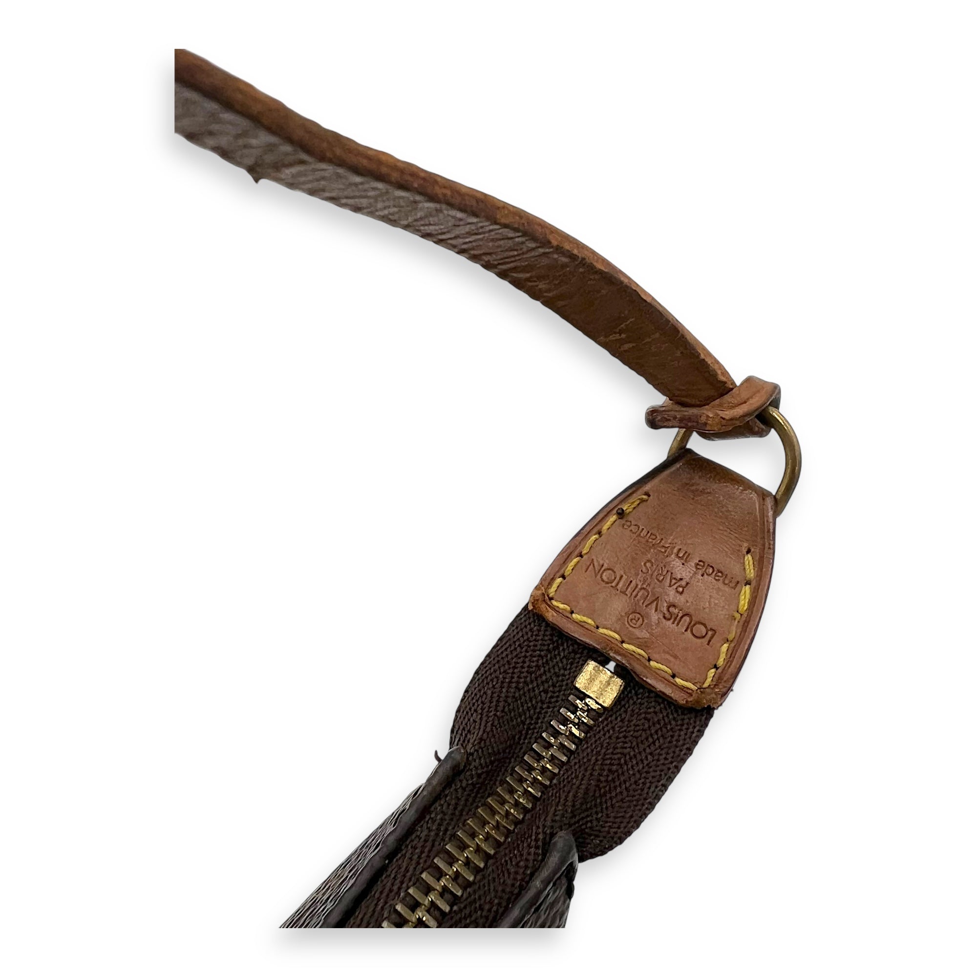 Pochette Accessoires Shoulder Bag Brown in Monogram Coated Canvas, Gold hardware - Image 7