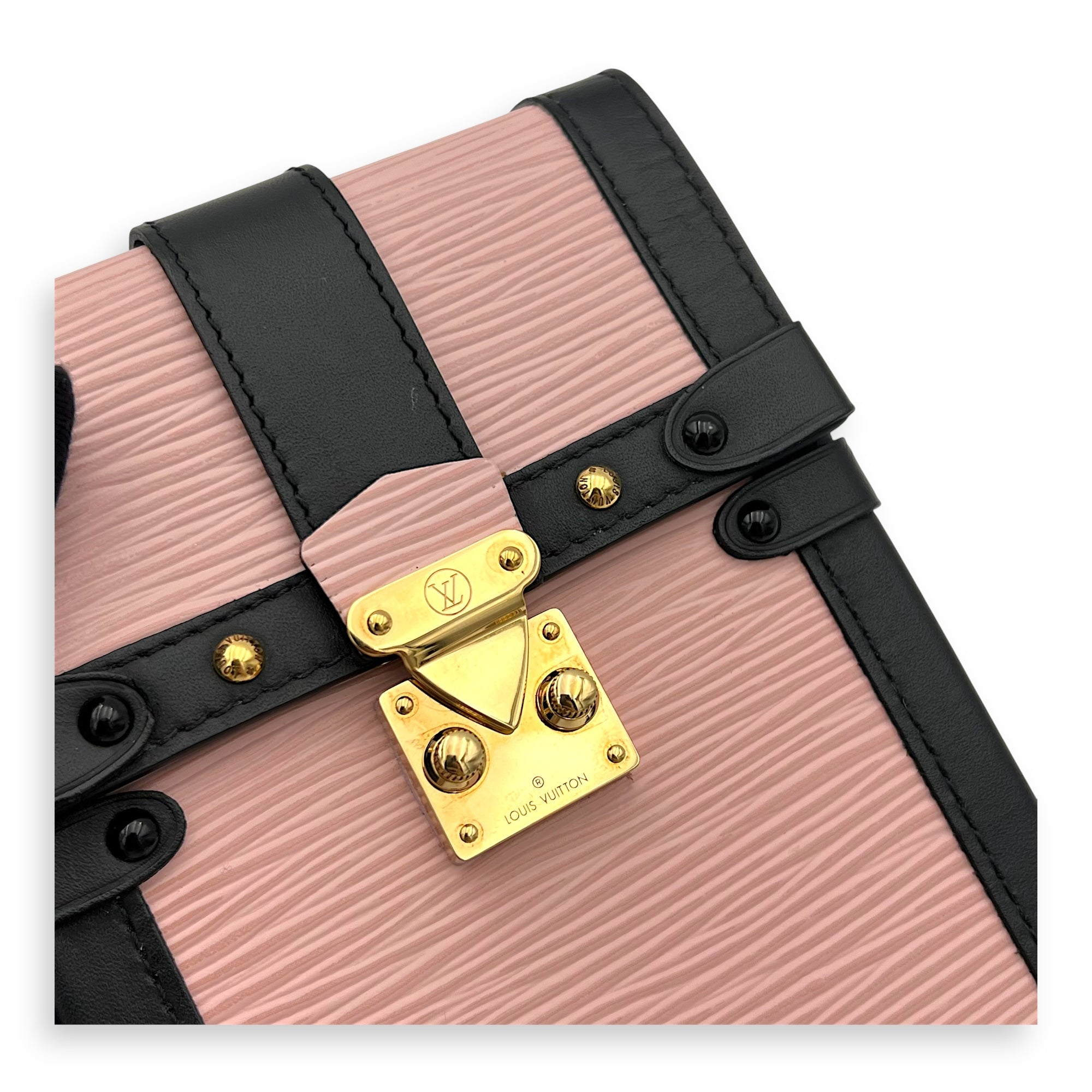 Trunk Crossbody Bag Ballerina in Epi Leather, Gold hardware - Image 7