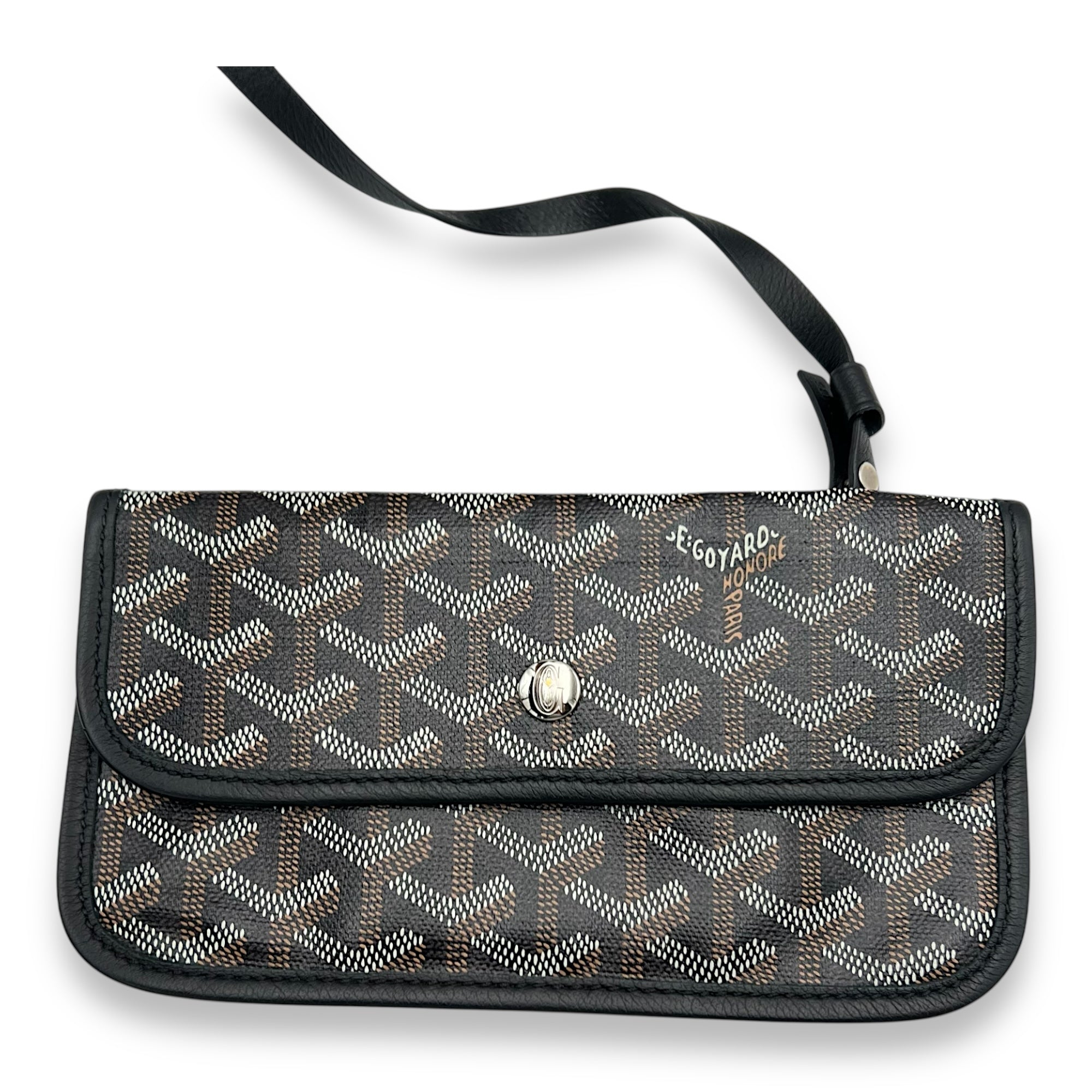 Saint Louis Tote Bag PM Black in Coated Canvas, Silver hardware - Image 8