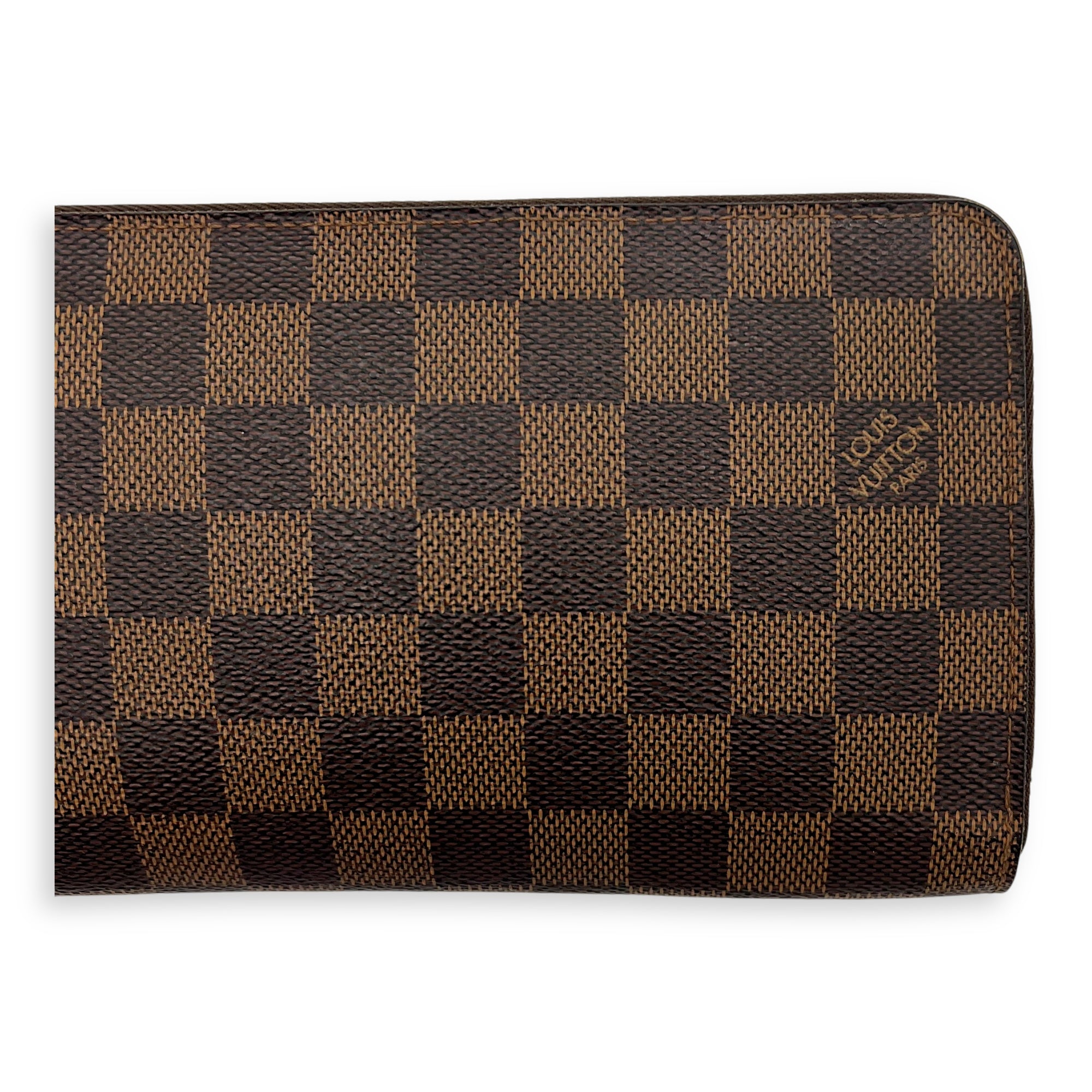 Zippy Organiser Damier Ebene Wallet in Coated Canvas, Gold hardware - Image 5