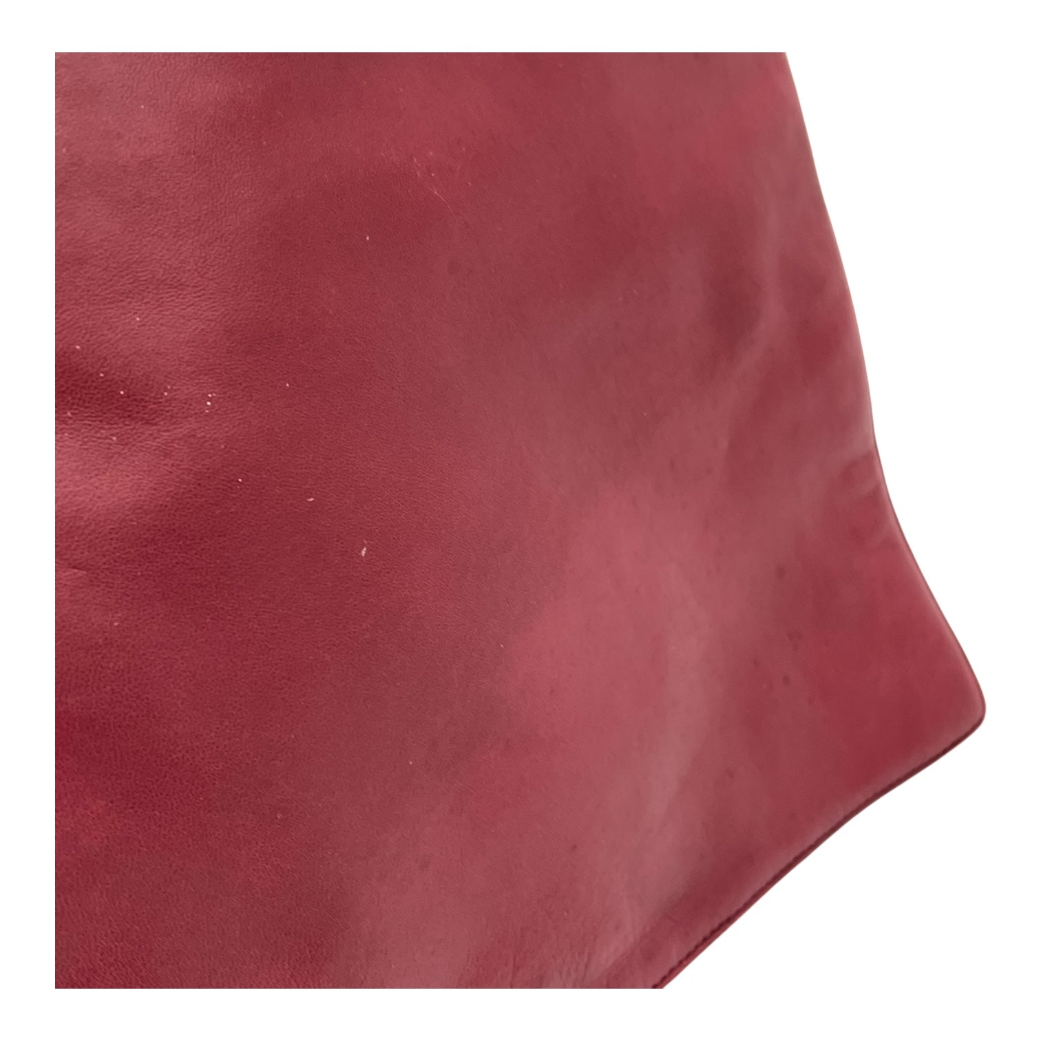 Anagram Tote Bag Red in Lambskin, Gold hardware - Image 9