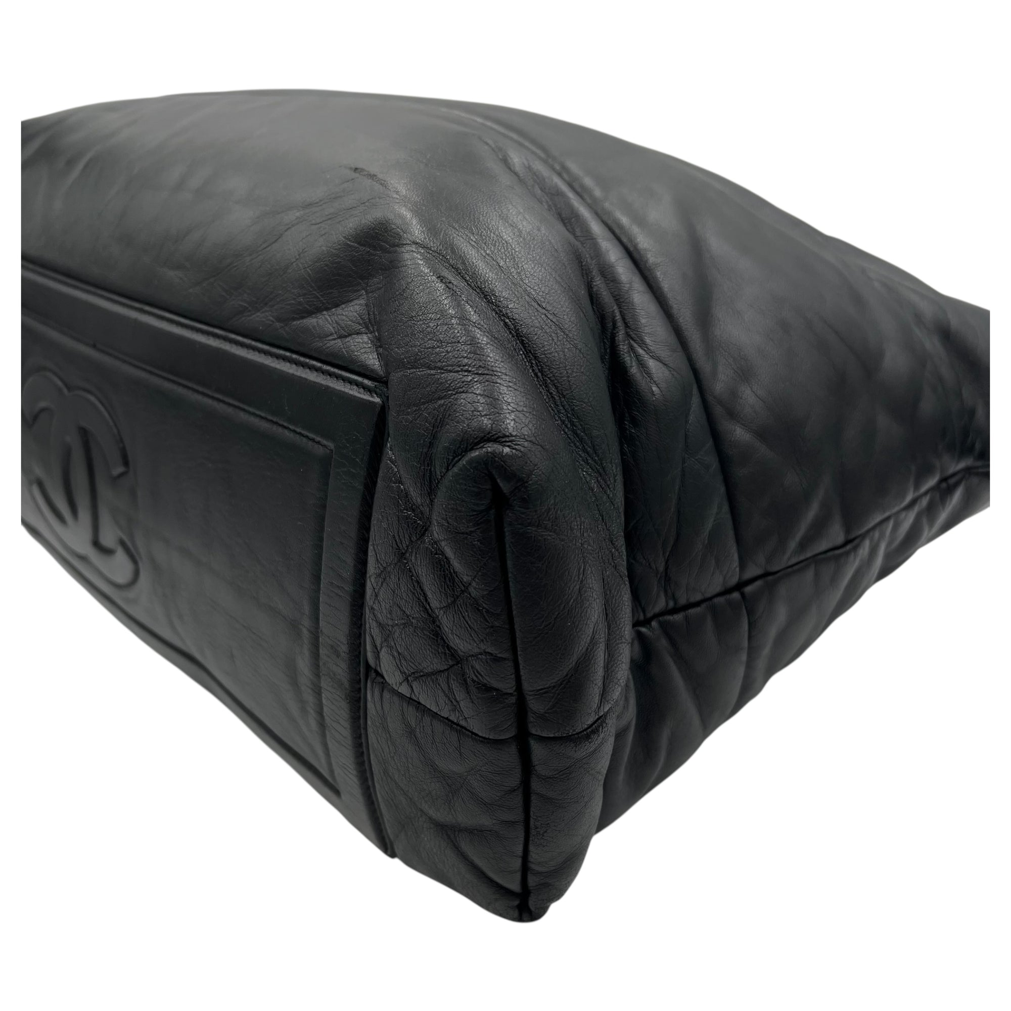 Coco Cocoon Shoulder Bag Black in Calfskin, Silver hardware - Image 9