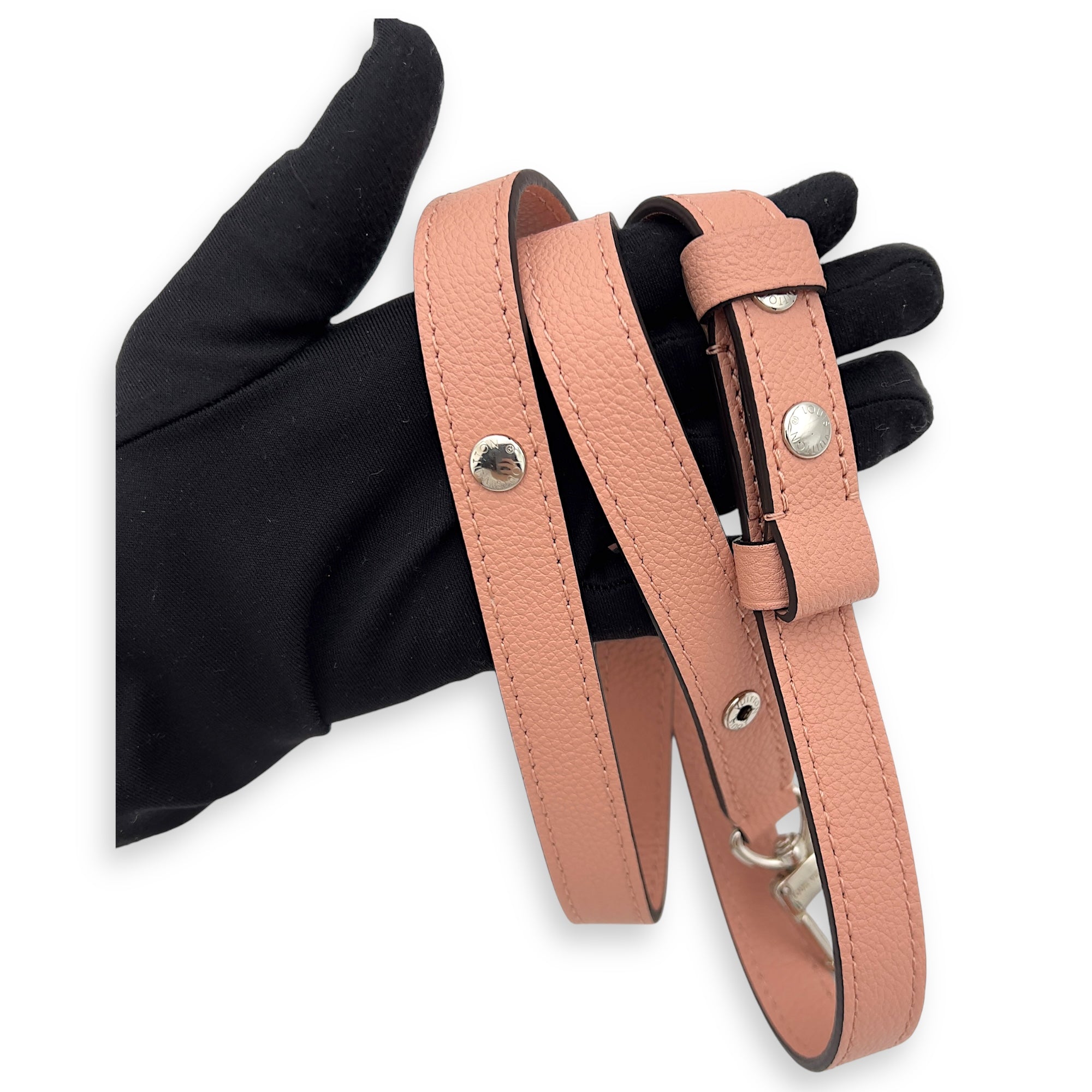 Buci Shoulder Bag Pink in Epi Leather, Silver hardware - Image 10