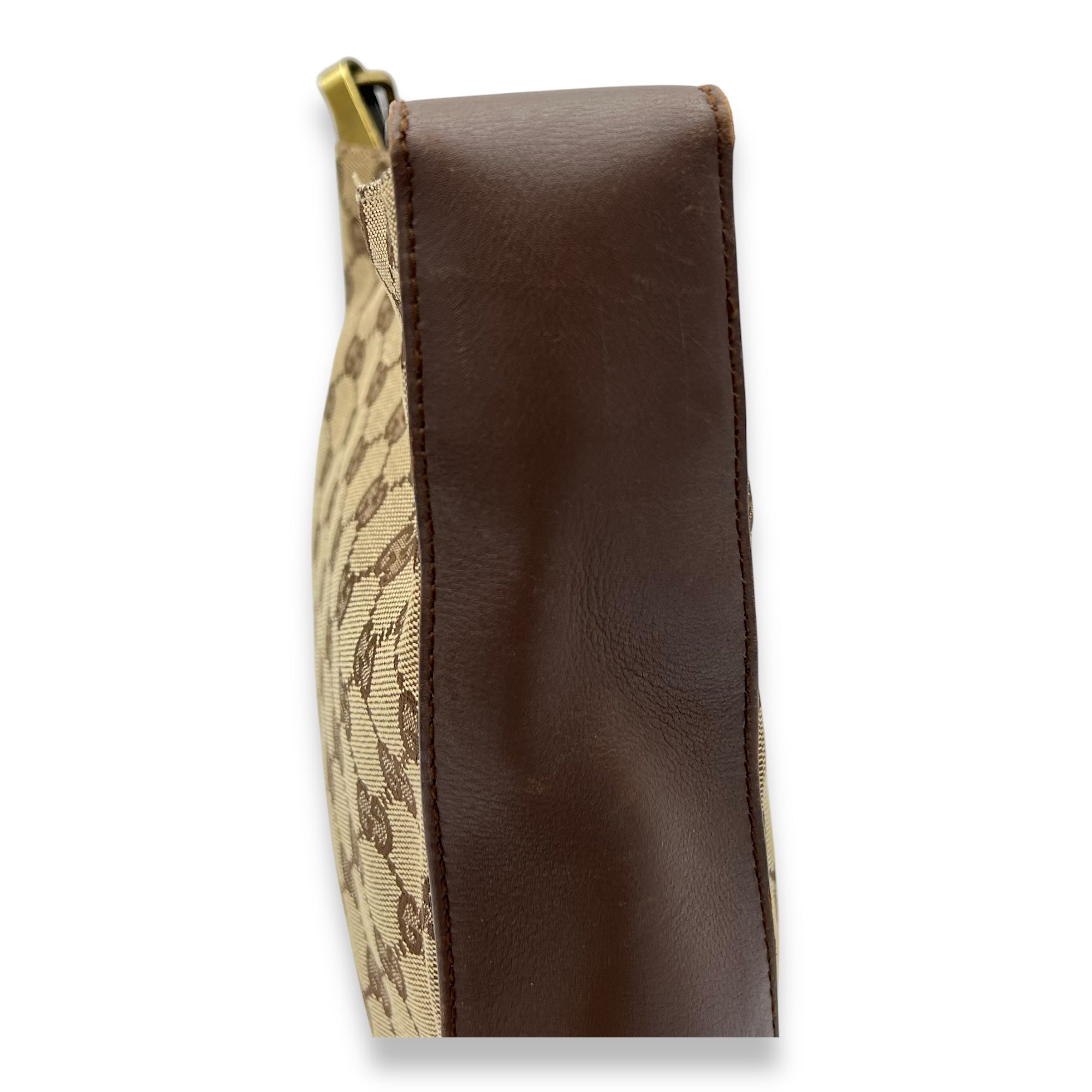 GG Shoulder Bag Brown in Canvas, Gold hardware - Image 13