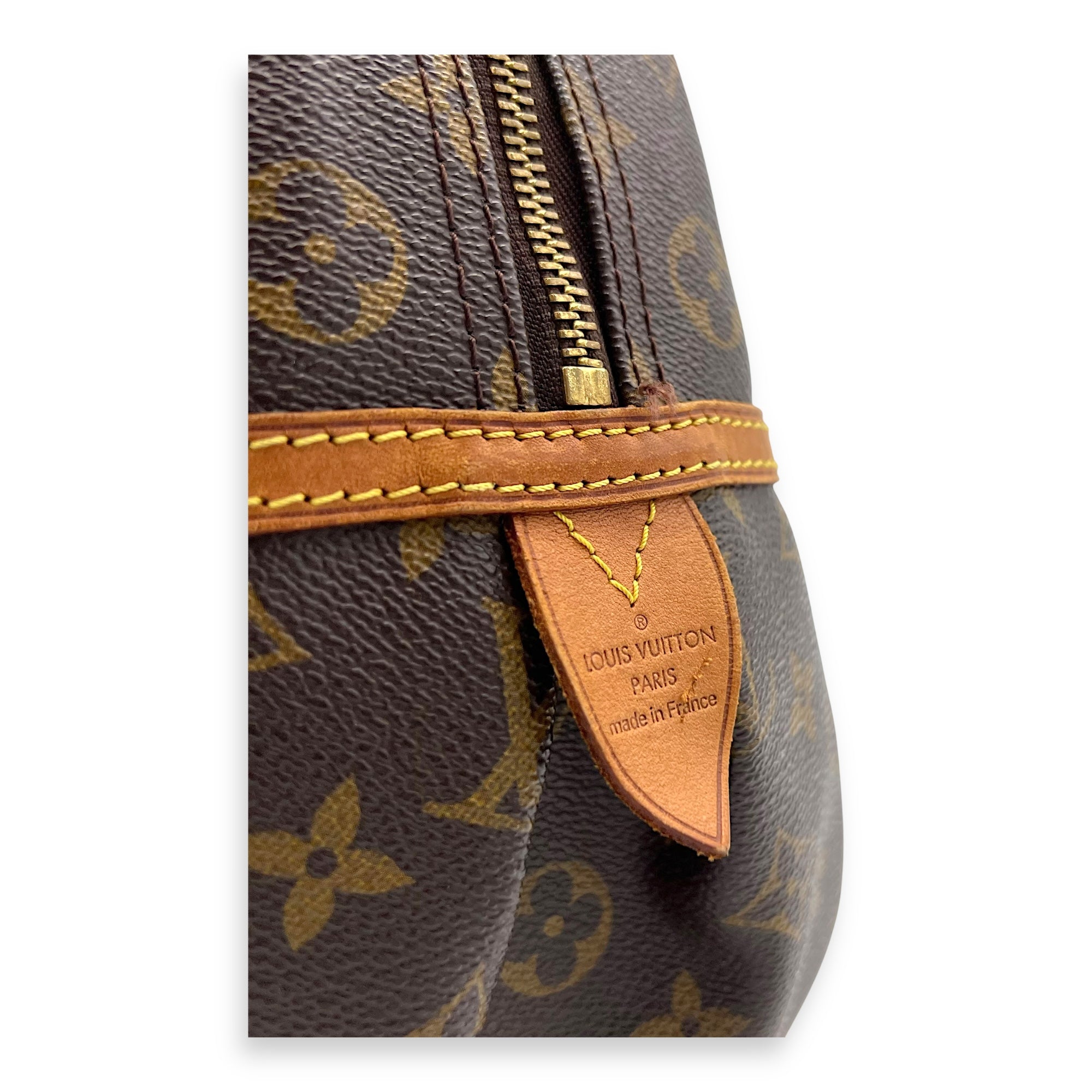 Montorgueil Shoulder Bag Brown in Monogram Coated Canvas, Gold hardware - Image 11