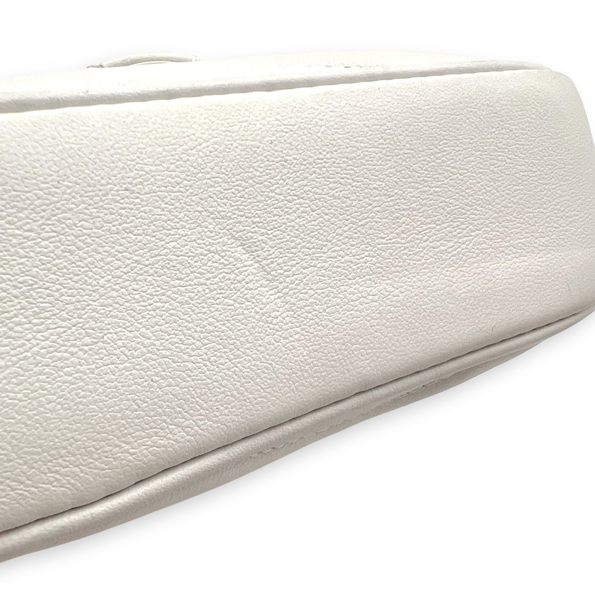 New Wave Crossbody Bag White in Calfskin, Gold hardware - Image 12