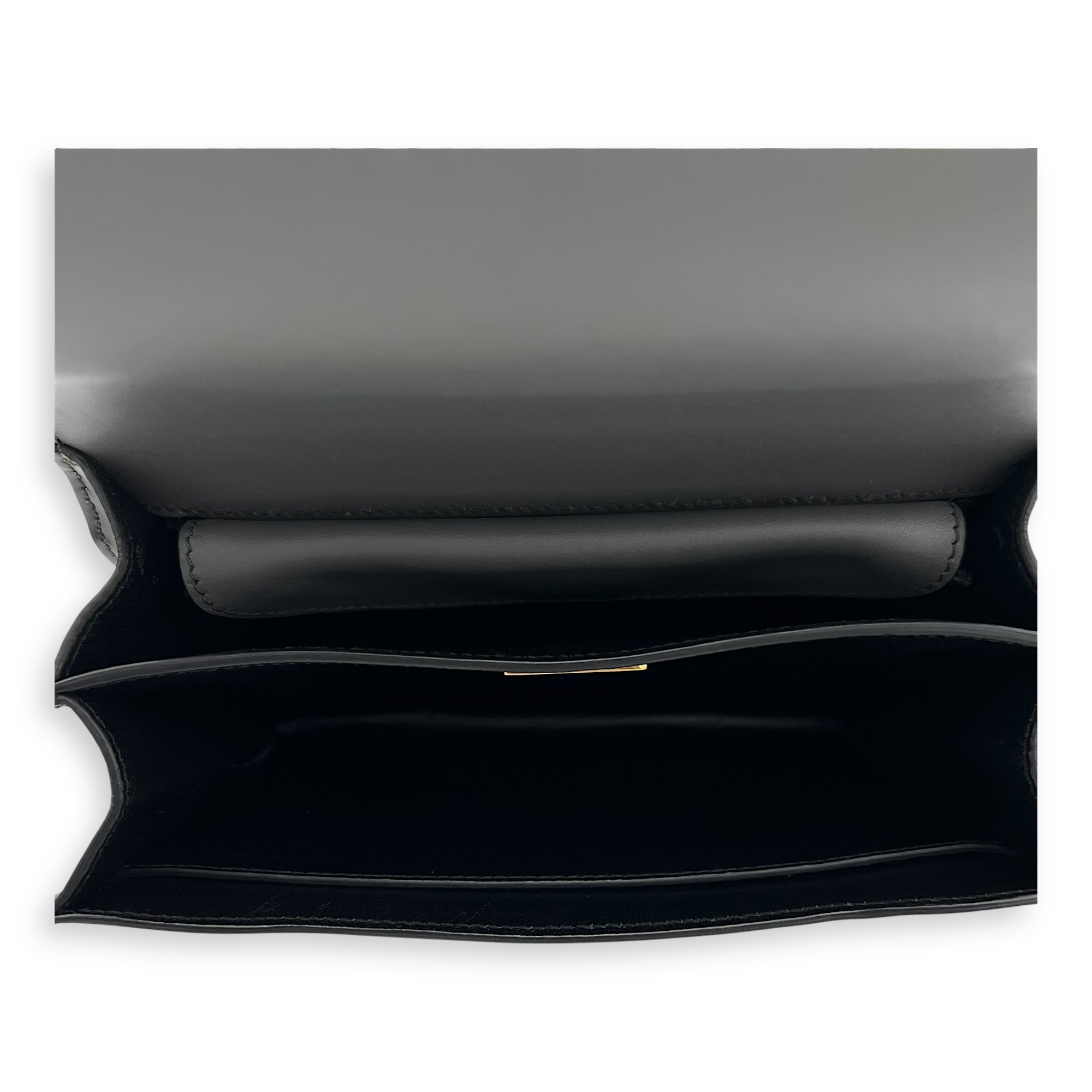 Cahier Crossbody Bag Grey in Calfskin, Gold hardware - Image 7