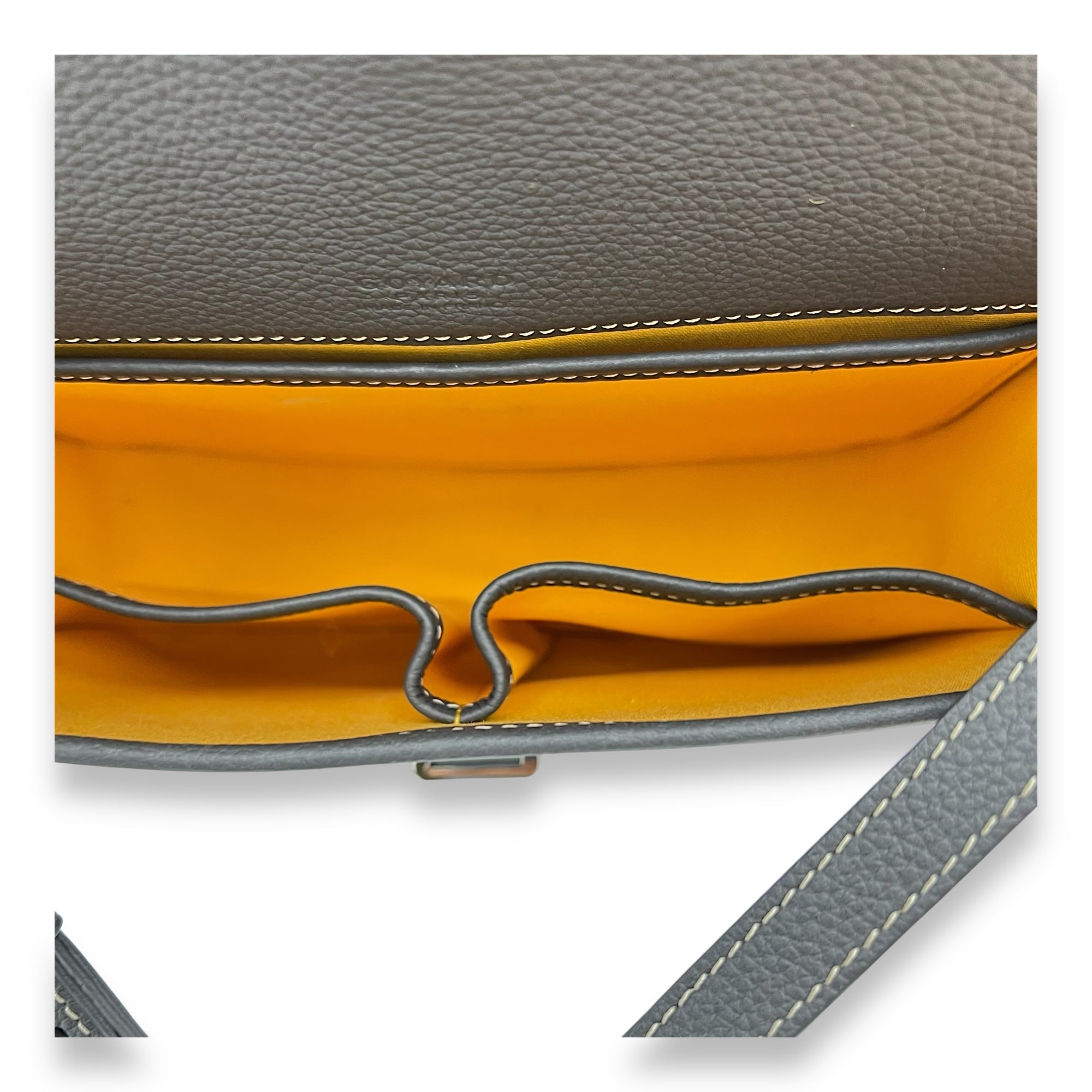 Belvedere Crossbody Bag PM Grey in Coated Canvas, Silver hardware - Image 7