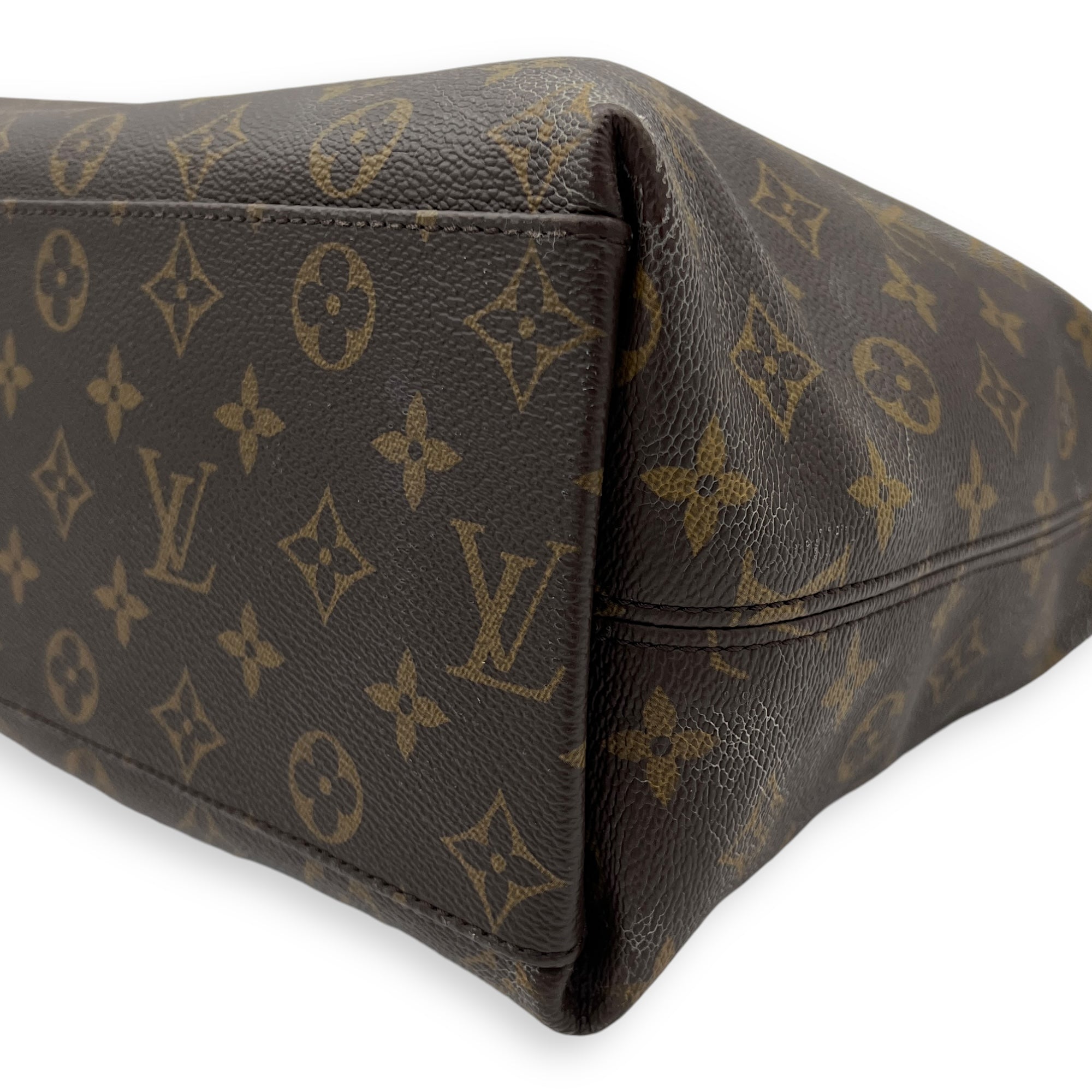Tuileries Besace Brown Top Handle Bag in Monogram Coated Canvas, Gold hardware - Image 17