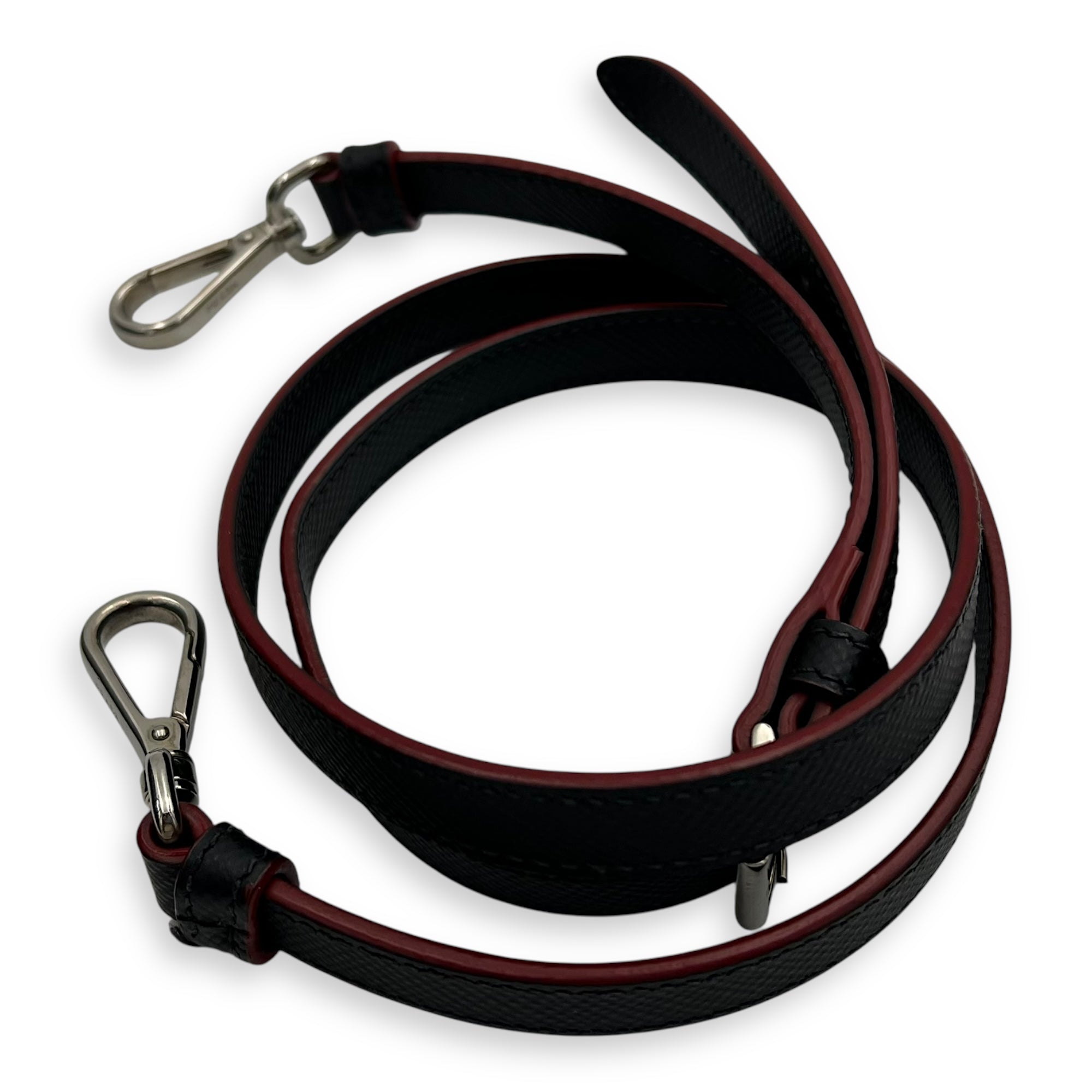 2 way turnlock bag Top Handle Bag Black in Saffiano Leather, Silver hardware - Image 18