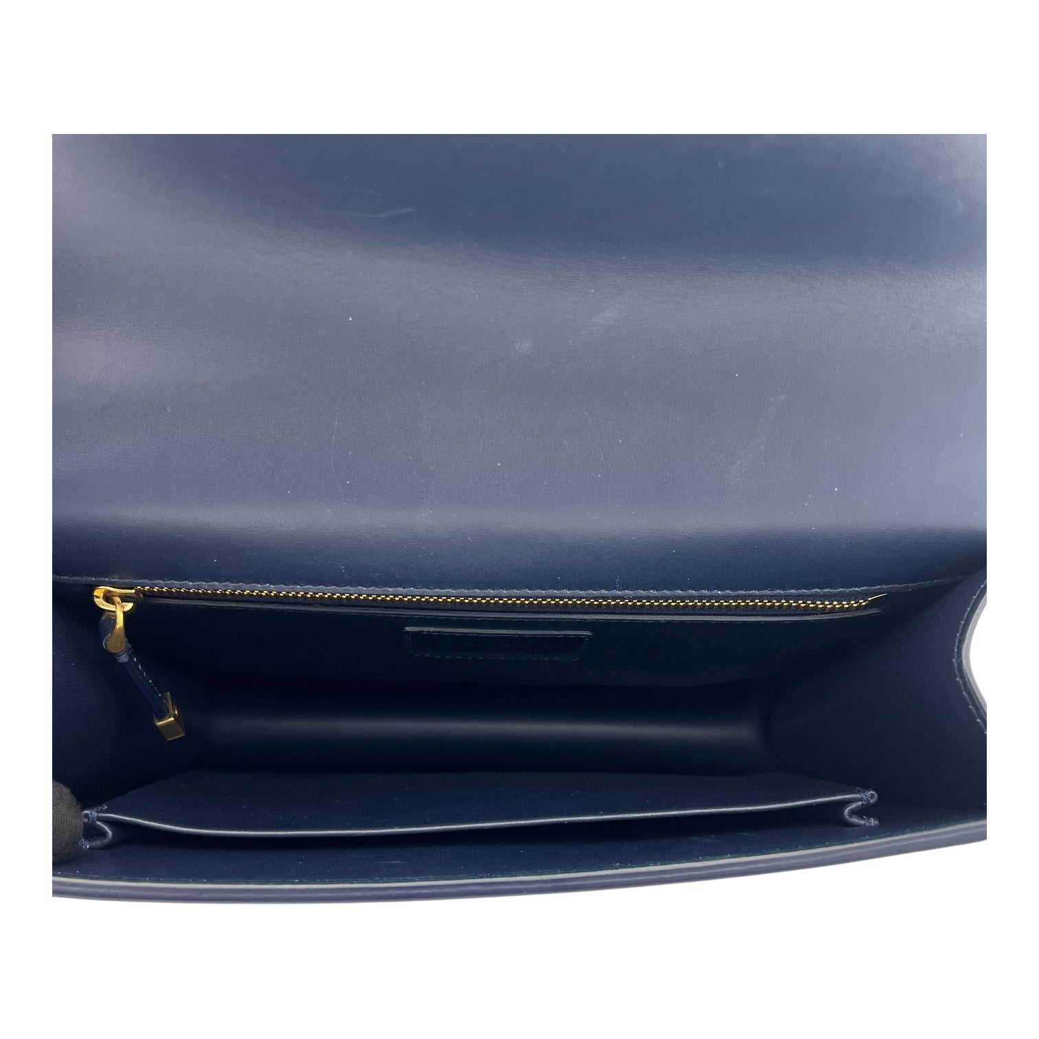 30 Montaigne Shoulder Bag Blue in Calfskin, Gold hardware - Image 7