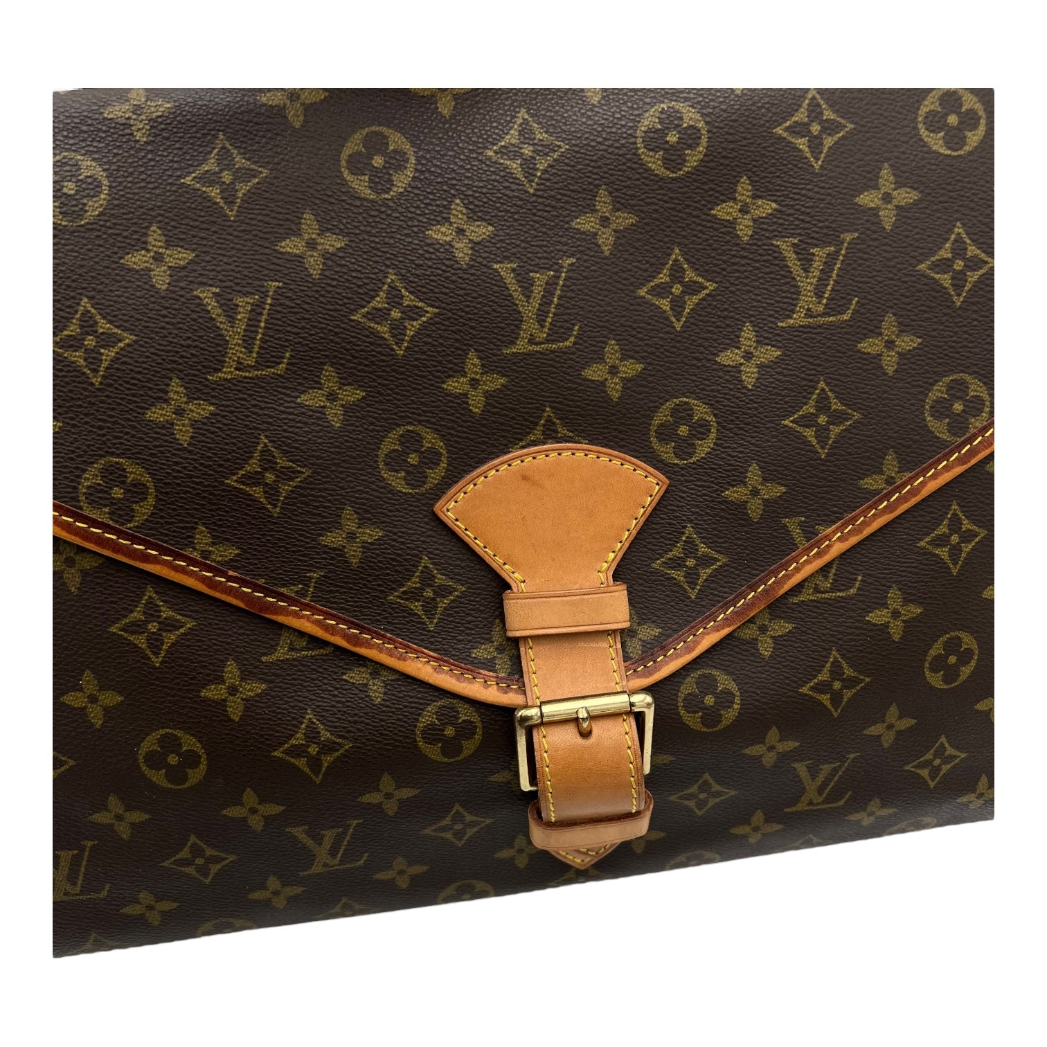 Beverly Top Handle Bag Brown in Monogram Coated Canvas, Gold hardware - Image 10