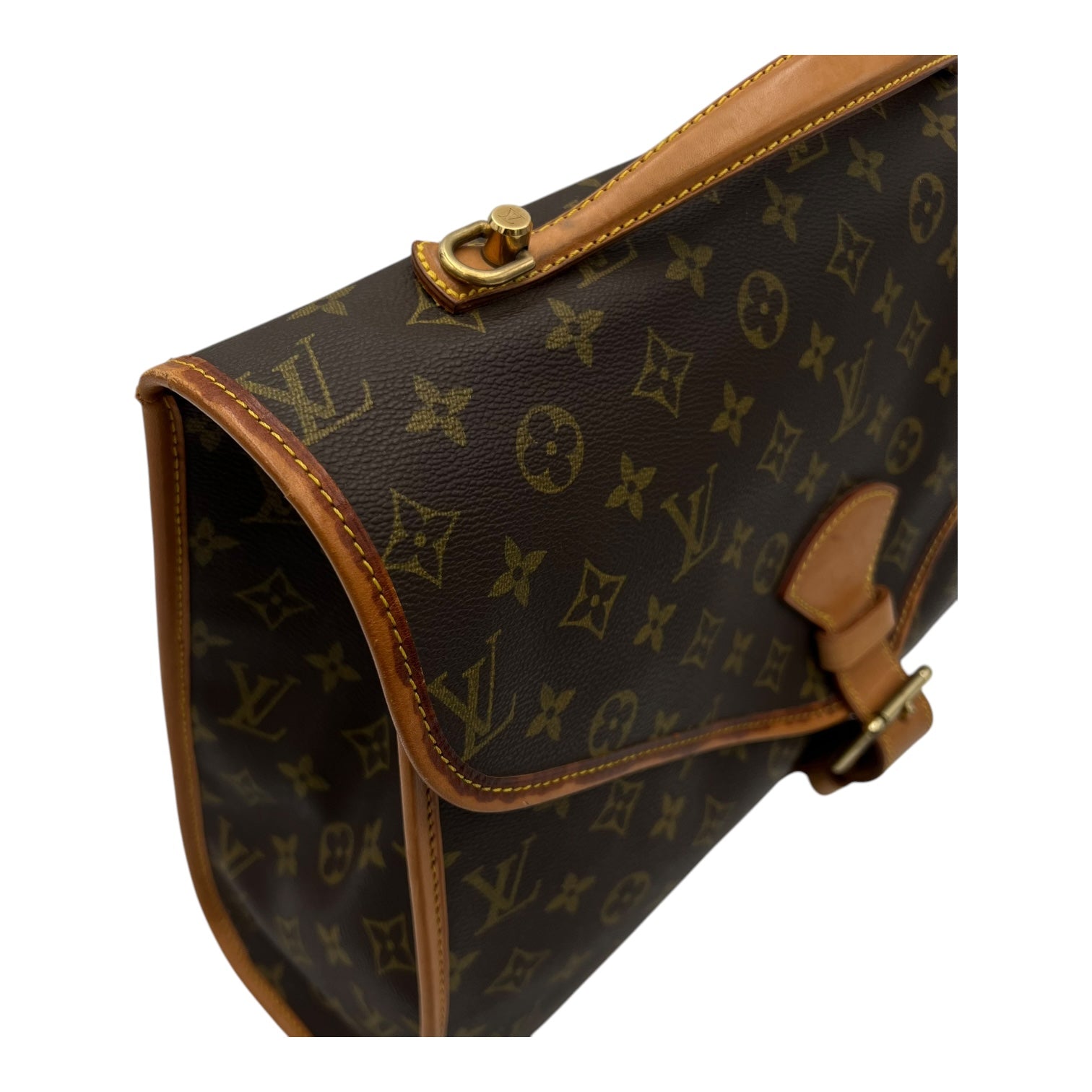Beverly Top Handle Bag Brown in Monogram Coated Canvas, Gold hardware - Image 8