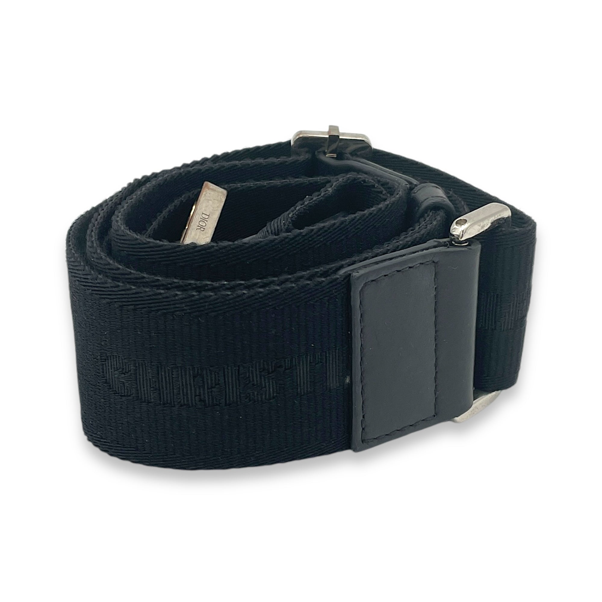 Roller Crossbody Bag Black in Calfskin, Silver hardware - Image 13