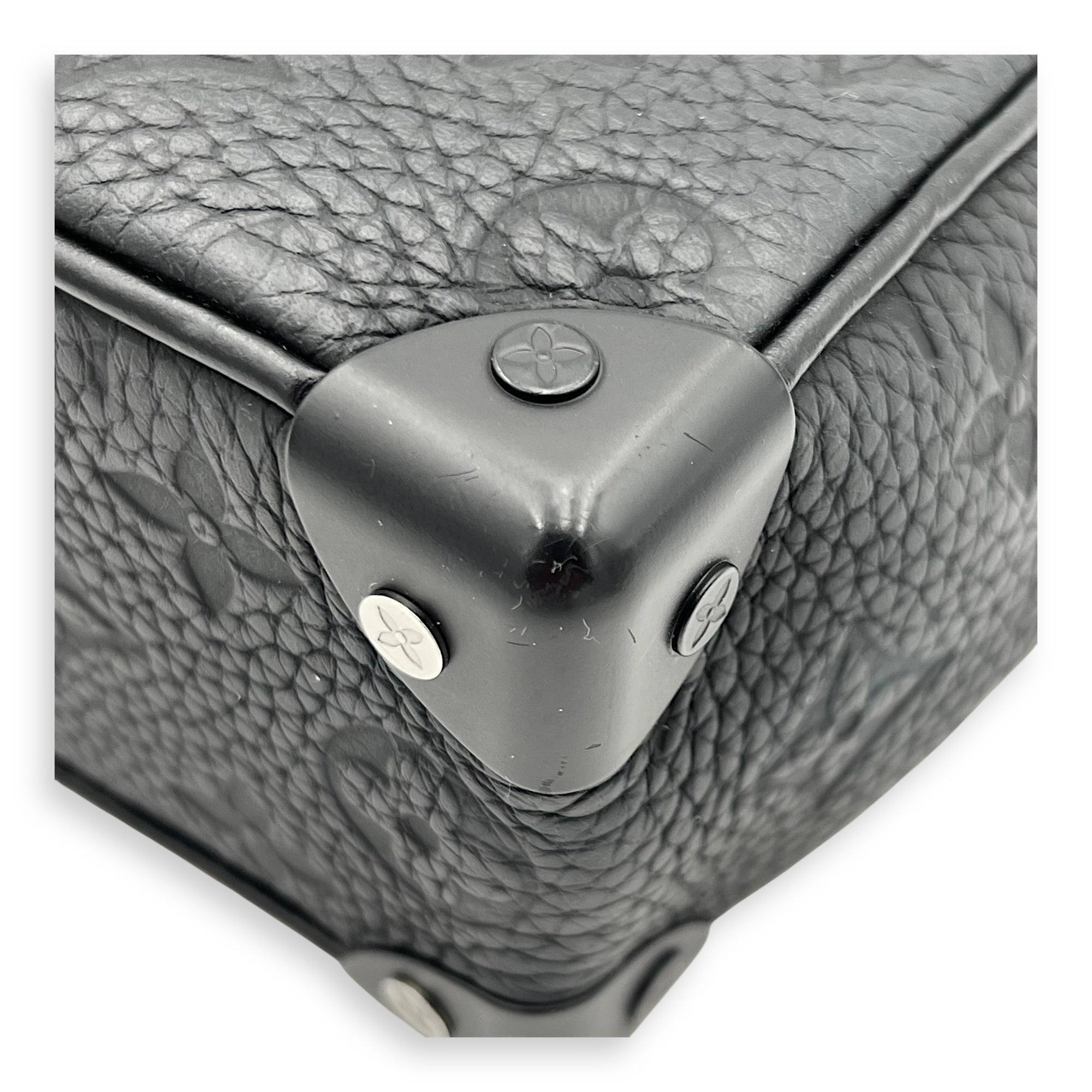 Soft Trunk Crossbody Bag Black in Monogram Empreinte Leather, Lacquered Metal hardware - Image 9