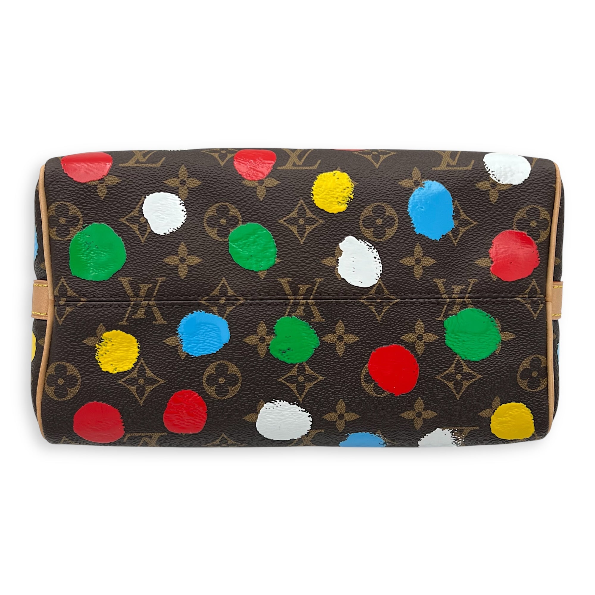 X Yayoi Kusama 25 Multi-colour Top Handle Bag in Monogram Coated Canvas, Gold hardware - Image 6