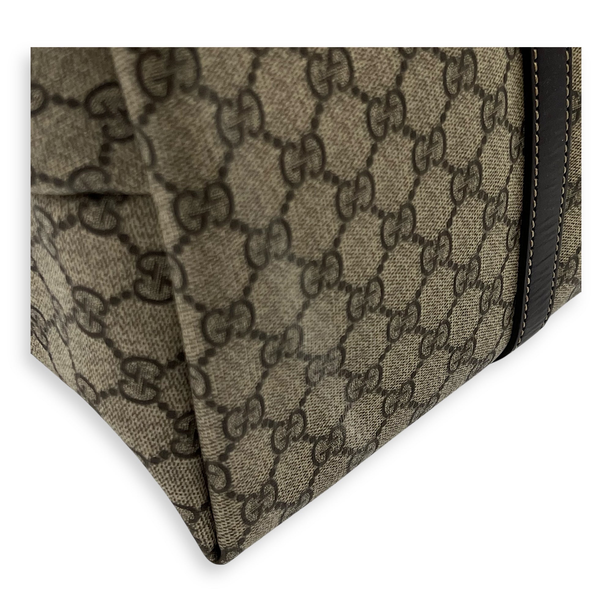 GG Tote Bag Brown in Jacquard, Gold hardware - Image 8