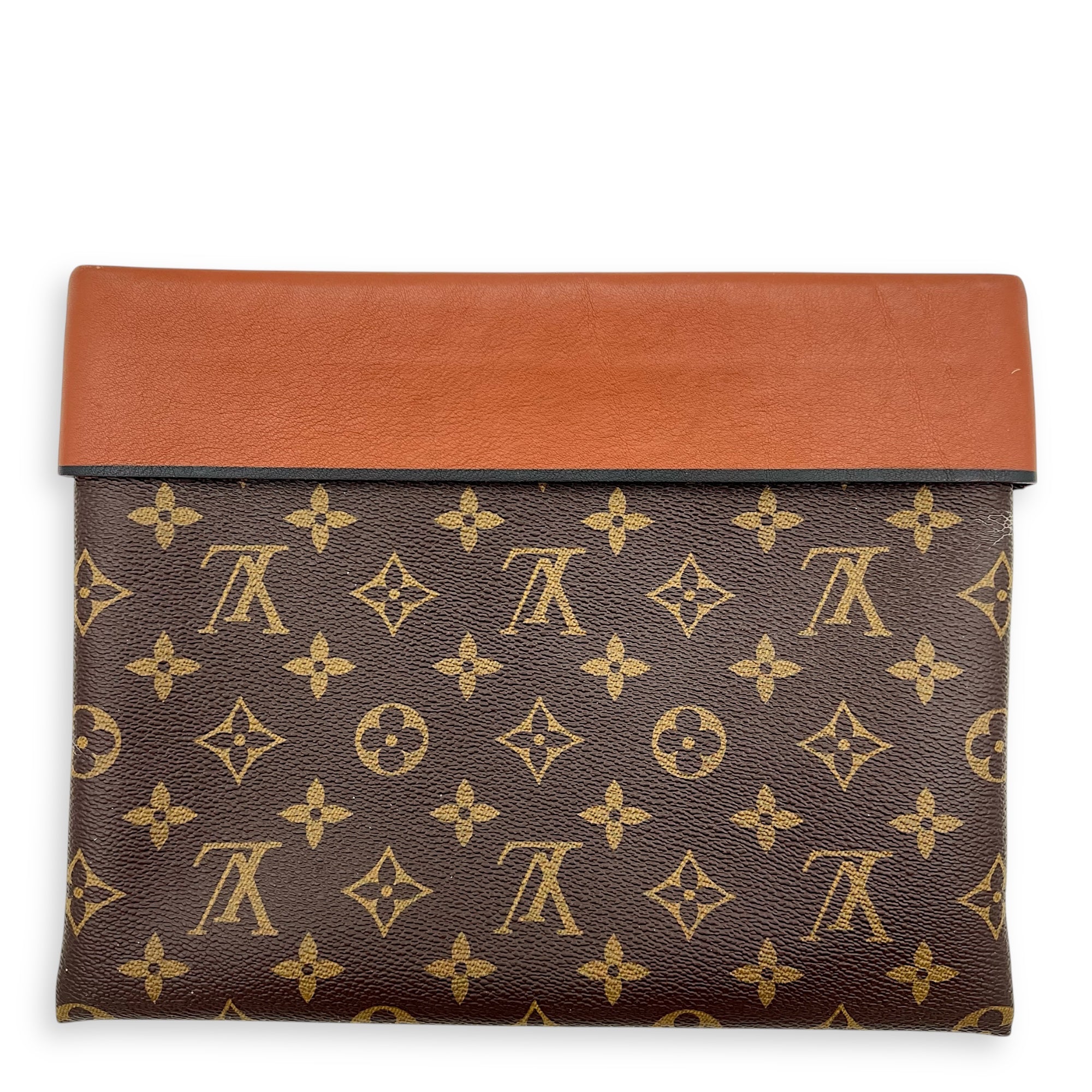 Tuileries Pouch Brown in Monogram Coated Canvas, Gold hardware - Image 3