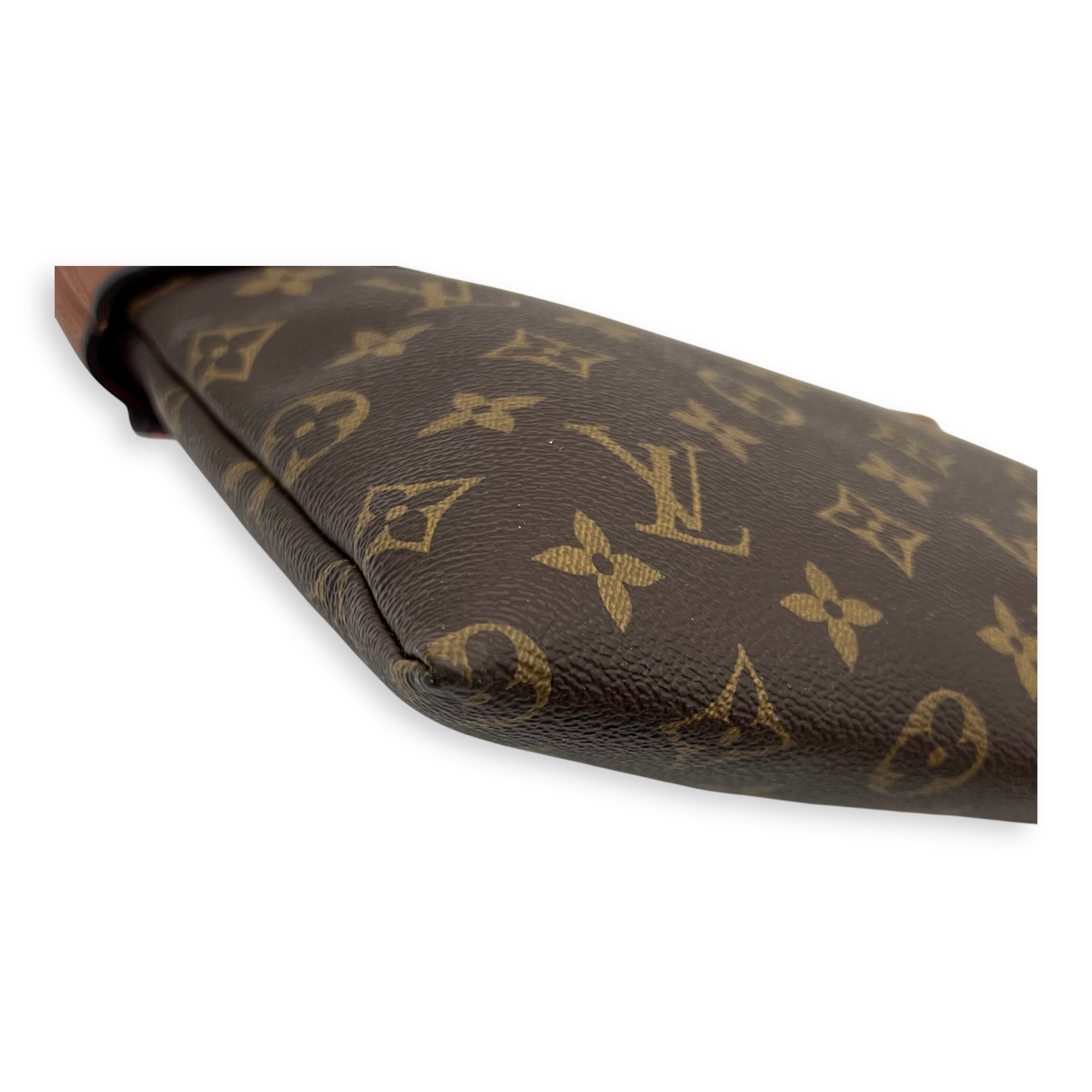 Tuileries Pouch Brown in Monogram Coated Canvas, Gold hardware - Image 7