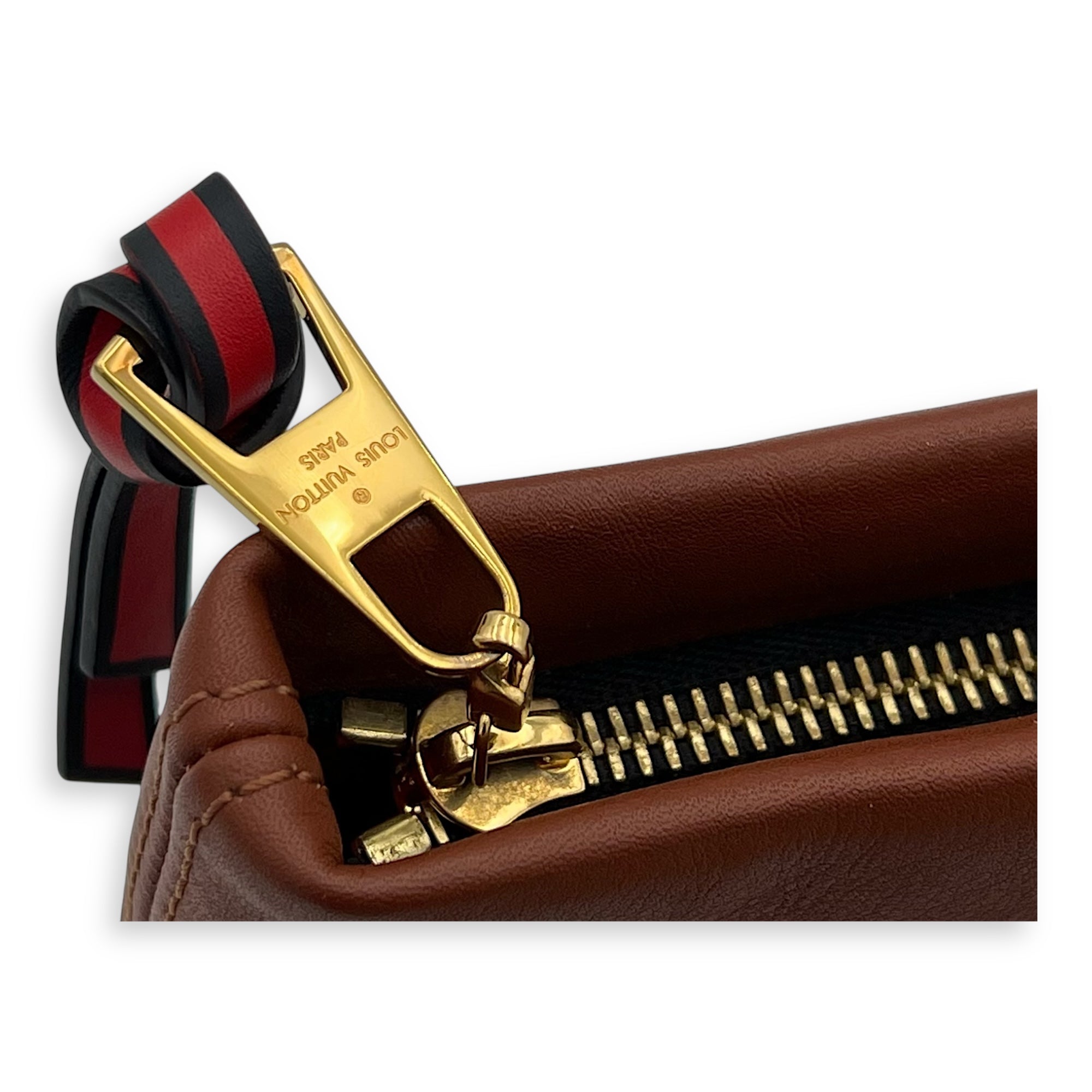 Tuileries Pouch Brown in Monogram Coated Canvas, Gold hardware - Image 13